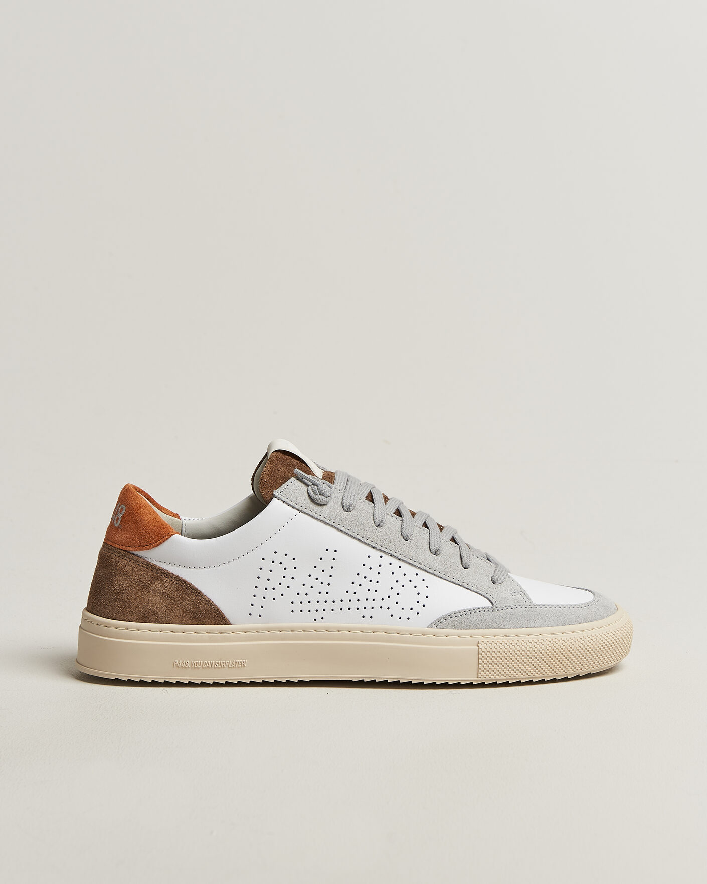 Homme | Baskets | P448 | Soho Leather/Suede Sneaker White/Grey