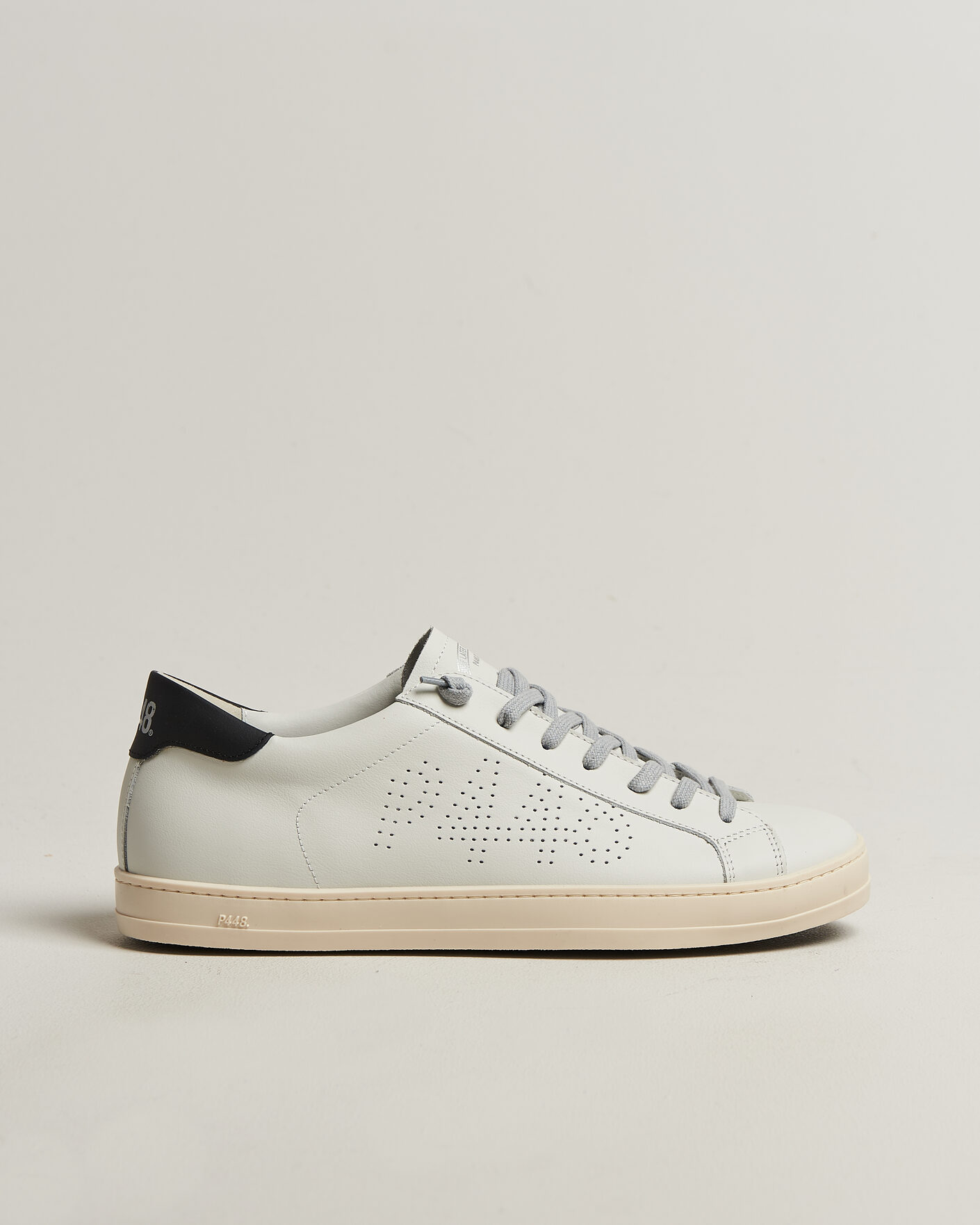 Homme | Baskets | P448 | John Leather Sneaker White/Black