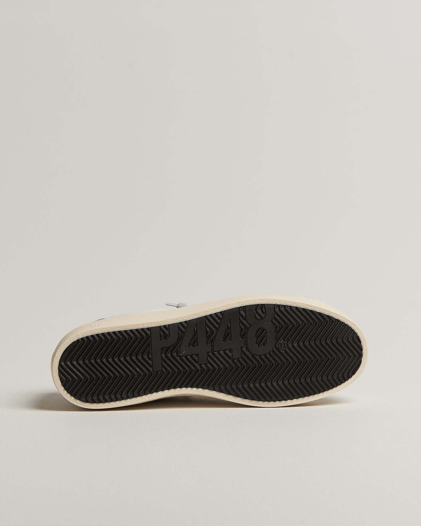 Heren | Sneakers | P448 | John Leather Sneaker White/Blue