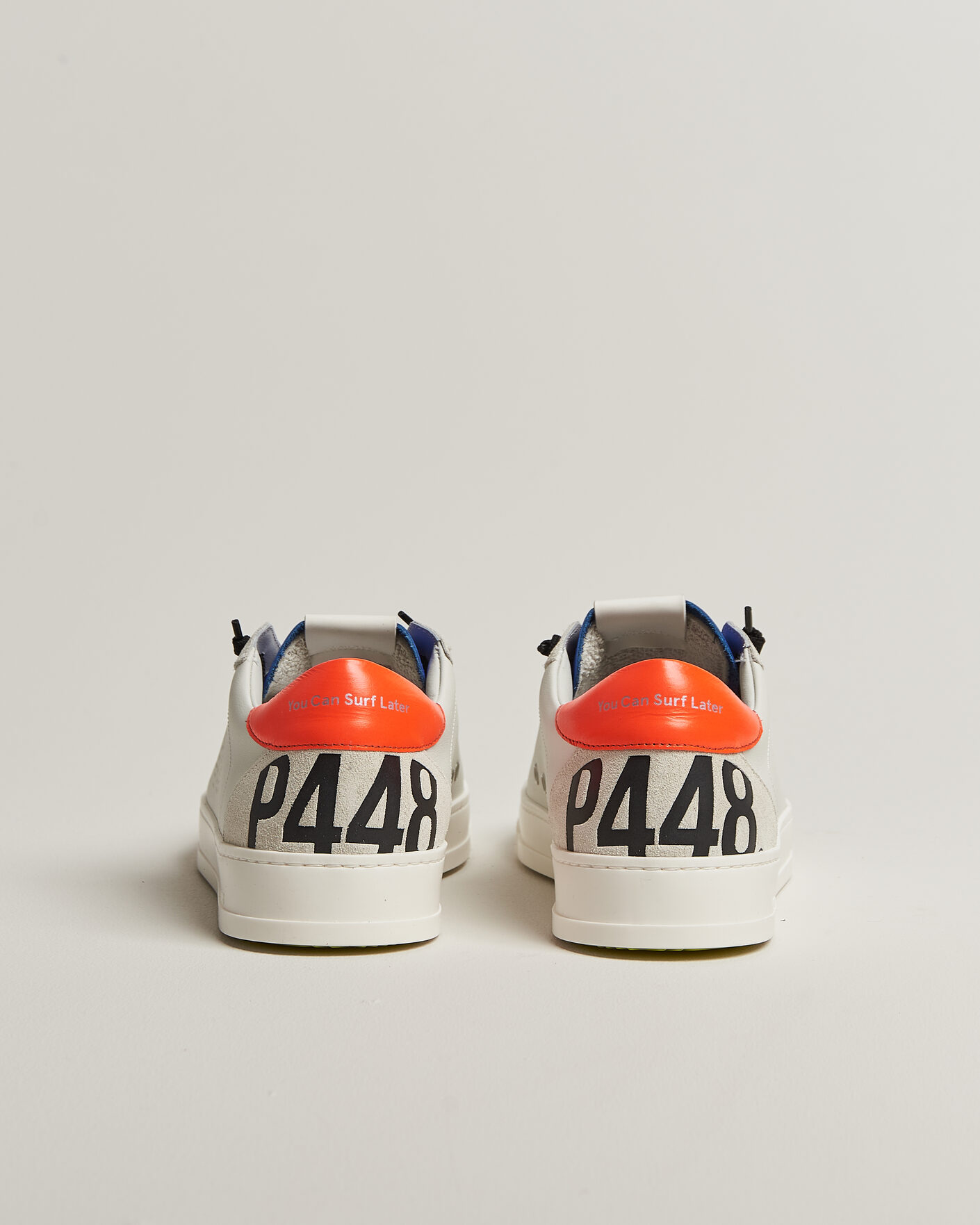 Homme | Baskets | P448 | Jack Leather Sneaker Grey/Orange