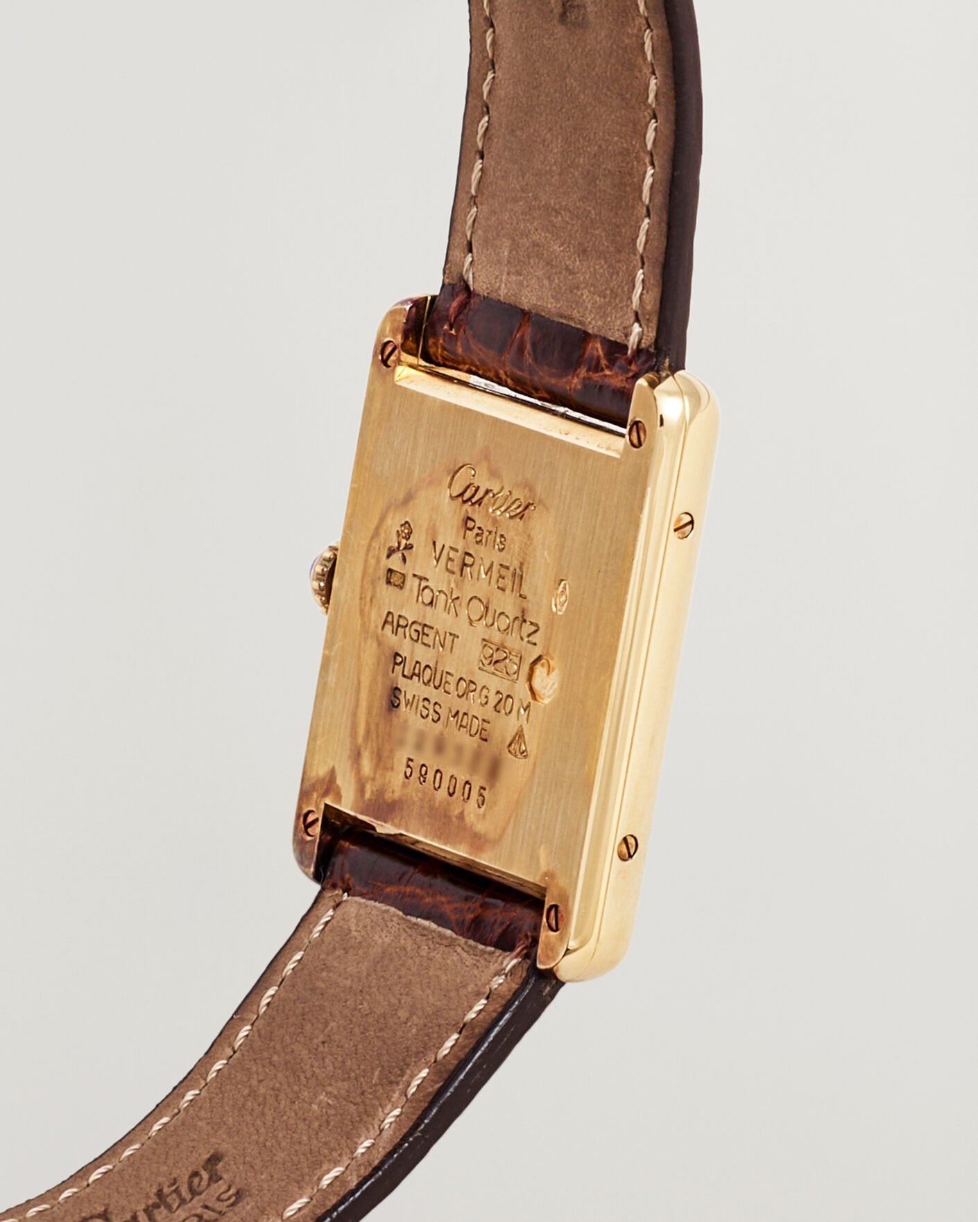 Heren | Pre-Owned & Vintage Watches | Cartier Pre-Owned | Tank Vermeil 