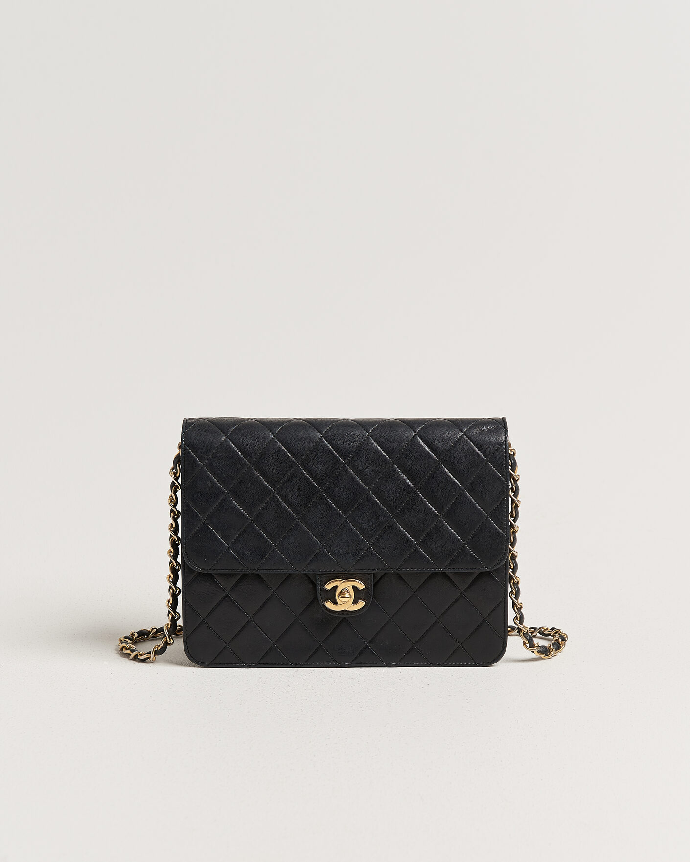 Homme | Pre-Owned & Vintage Bags | Chanel Pre-Owned | Single Flap Bag Black