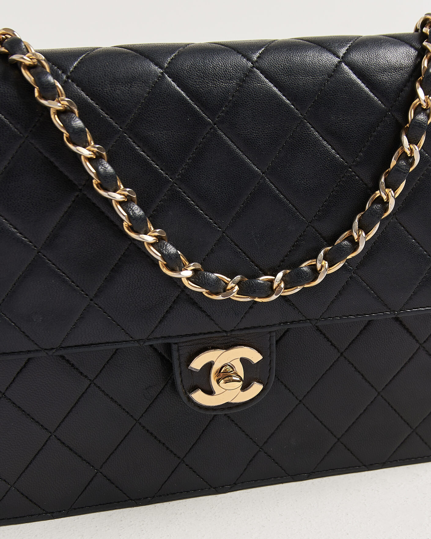 Homme | Pre-Owned & Vintage Bags | Chanel Pre-Owned | Single Flap Bag Black