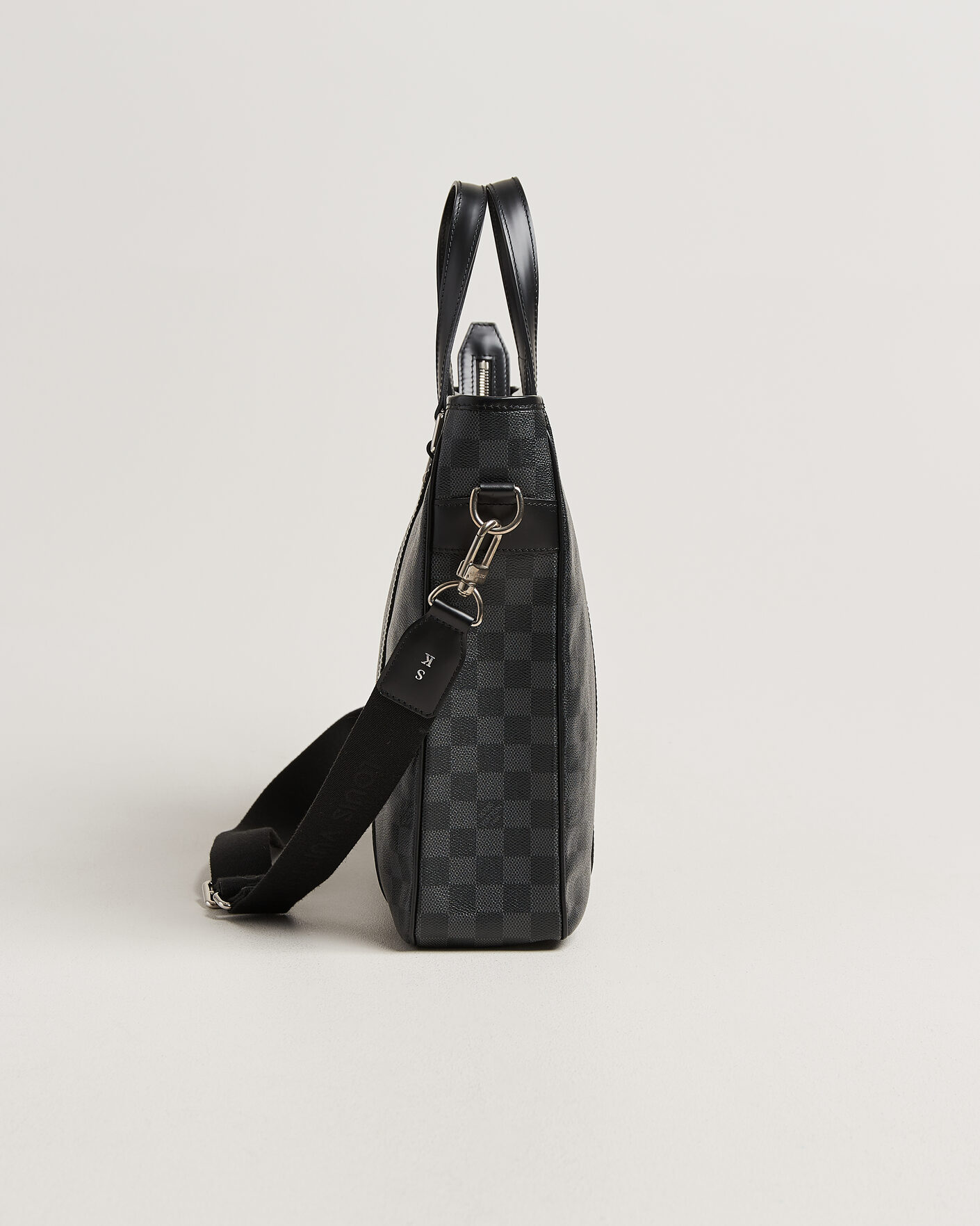 Heren | Pre-Owned & Vintage Bags | Louis Vuitton Pre-Owned | Tadao Tote bag PM Damier Graphite