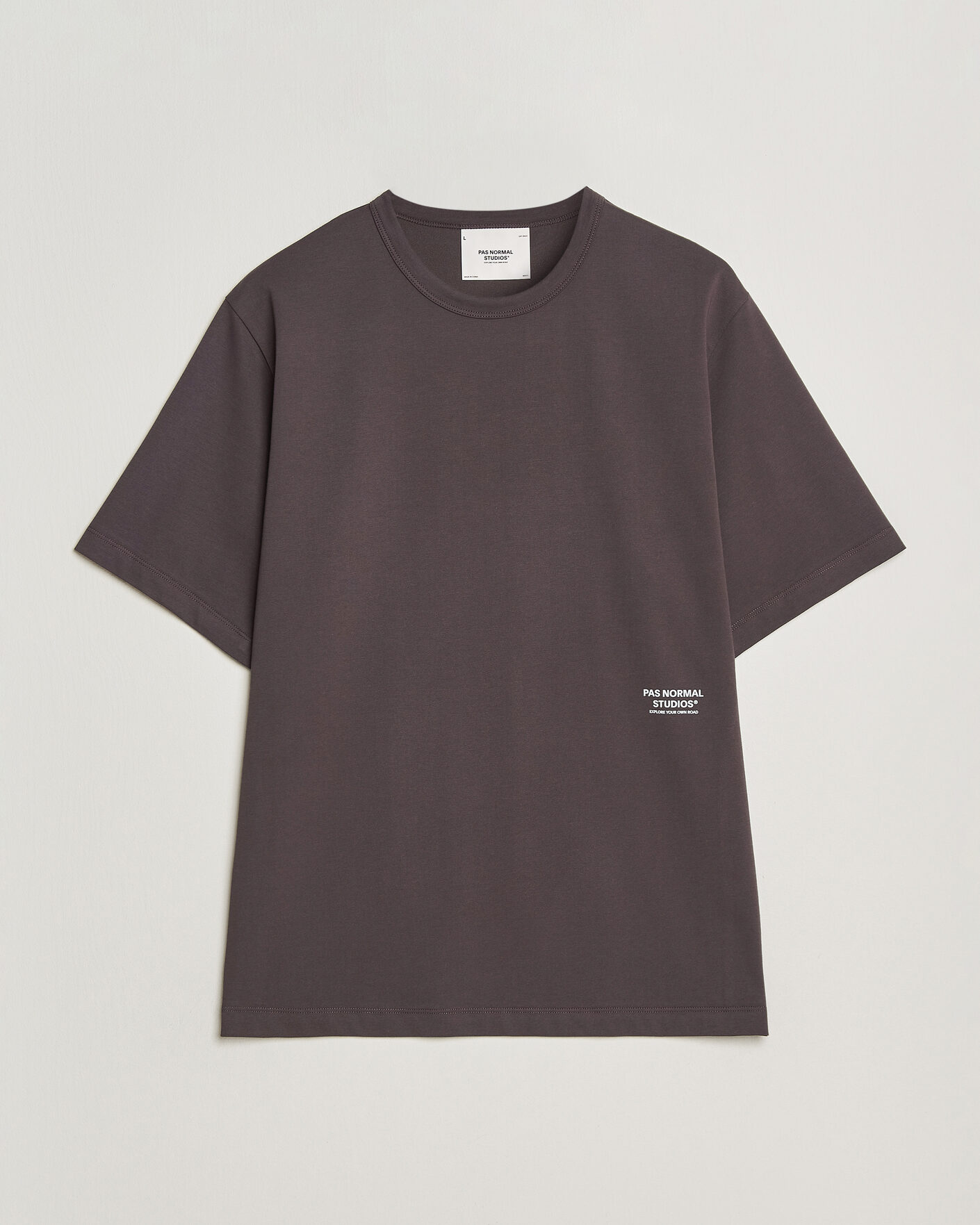 Homme | T-shirts | Pas Normal Studios | Off Race Cotton Tech T-Shirt Dark Purple