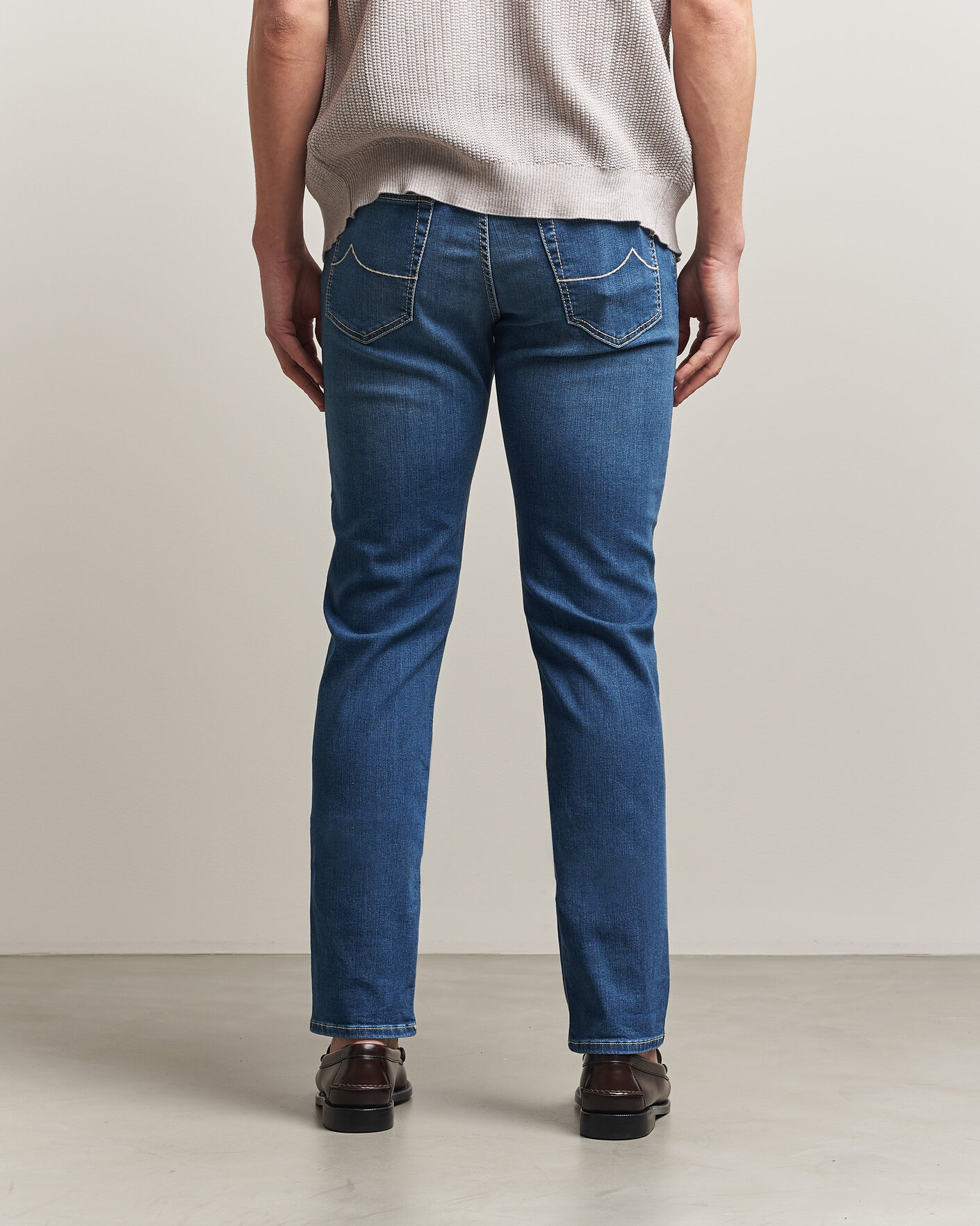 Heren | Jeans | Jacob Cohën | Bard Slim Fit Super Stretch Jeans Light Vintage