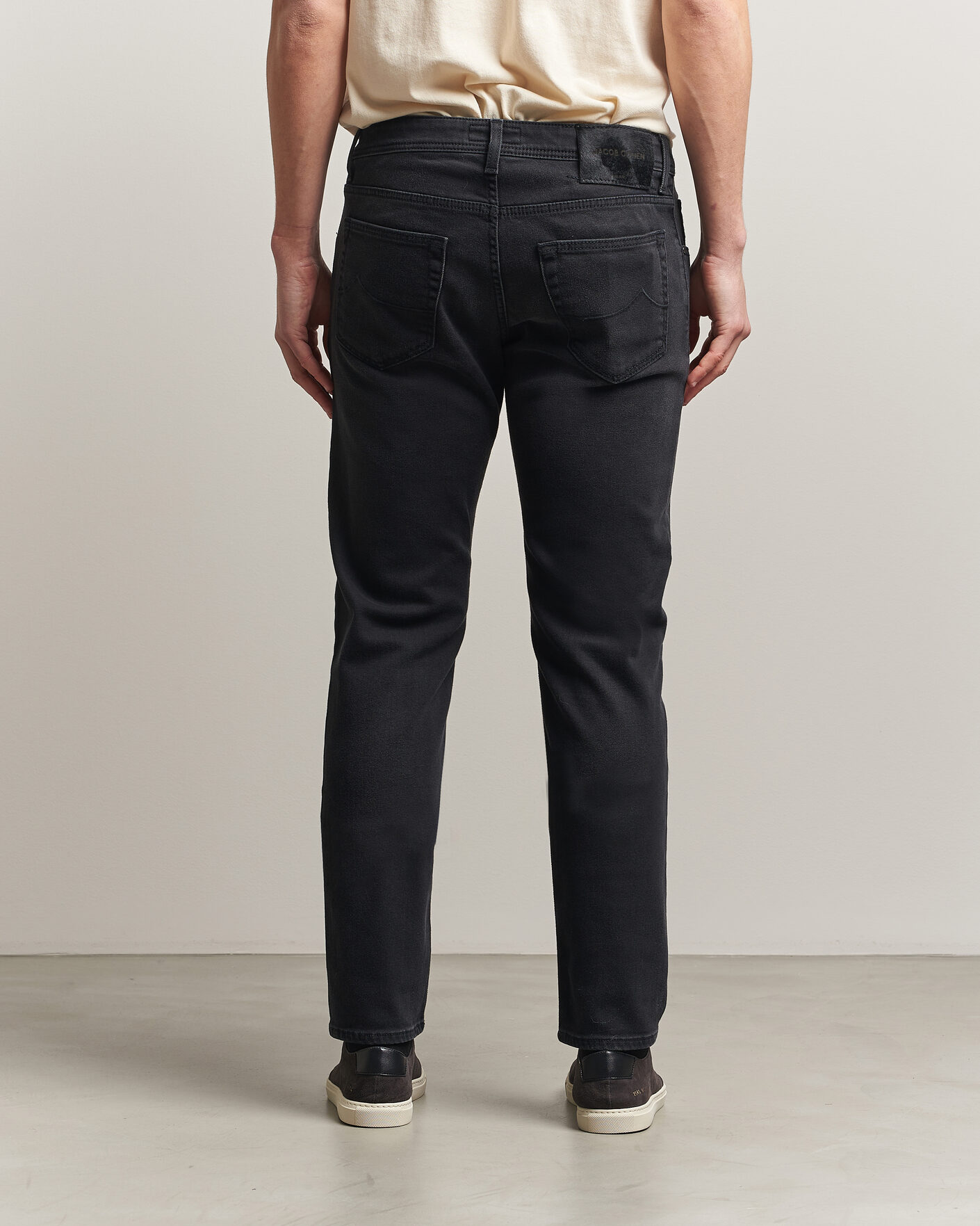 Heren | Jeans | Jacob Cohën | Nick Slim Fit Power Stretch Jeans Medium Black Wash