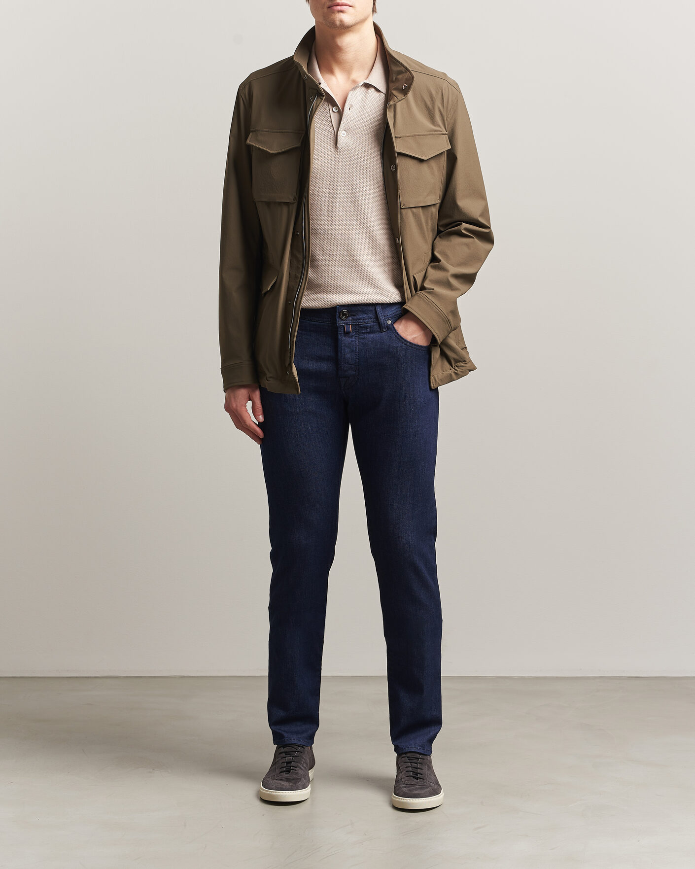 Heren | Jeans | Jacob Cohën | Nick Slim Fit Super Stretch Jeans Rinse Wash