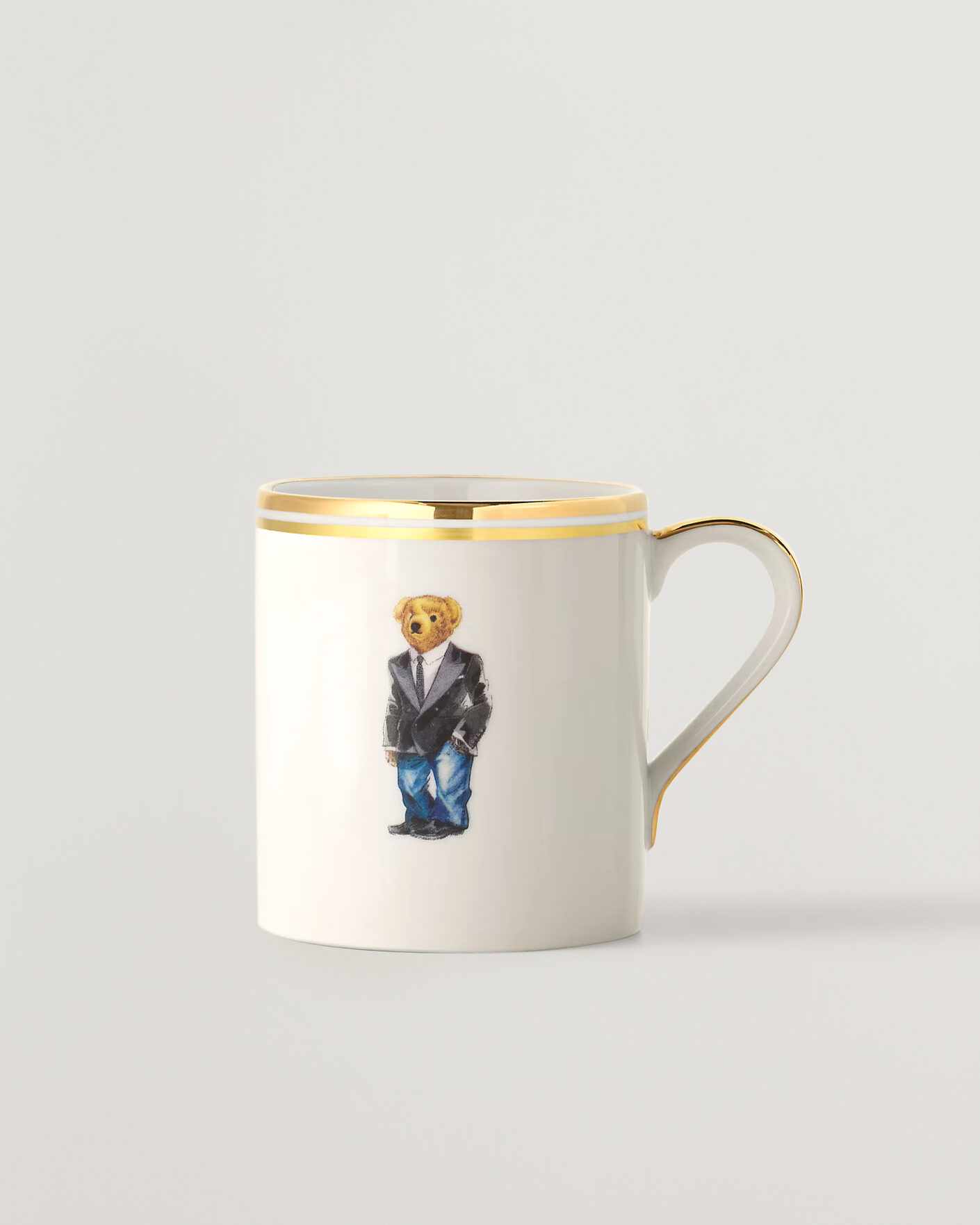Heren | Thuis | Ralph Lauren Home | Wilshire Tuxedo Bear Mug Set White/Gold