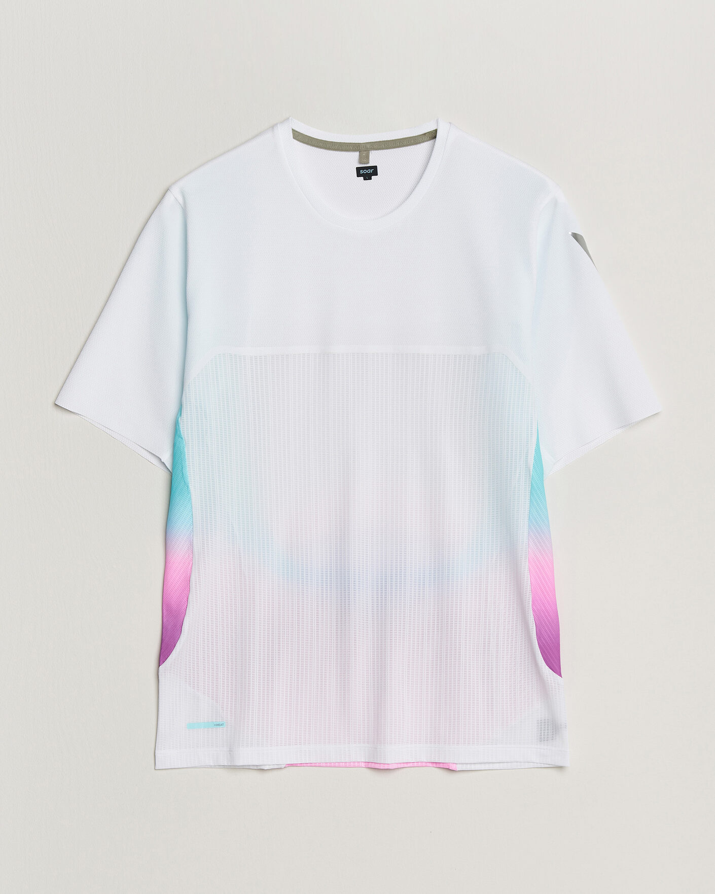 Homme | T-shirts | SOAR Running | Hot Weather Tee White/Blue