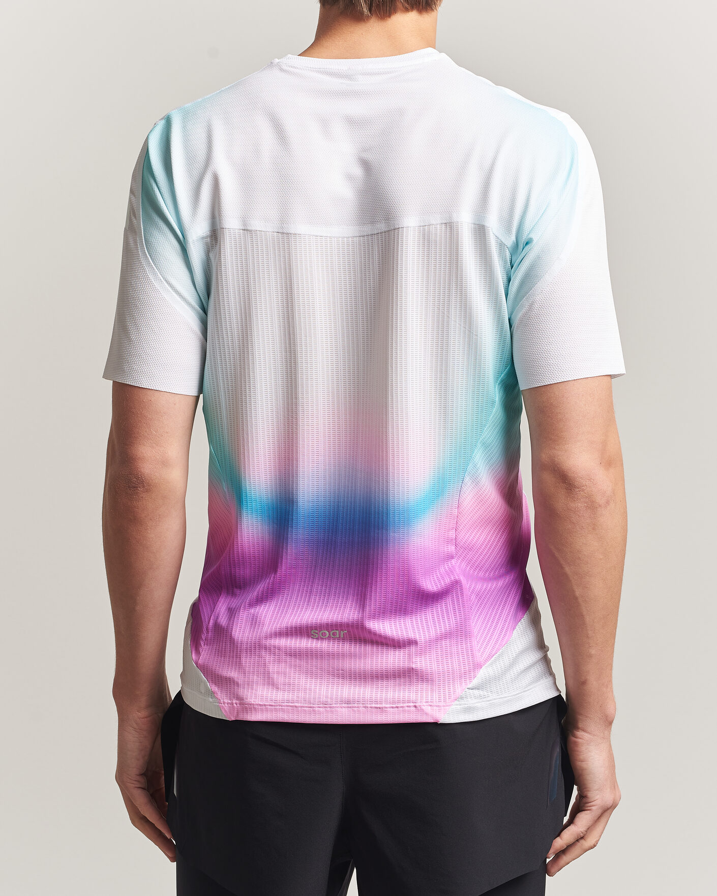 Homme | T-shirts | SOAR Running | Hot Weather Tee White/Blue