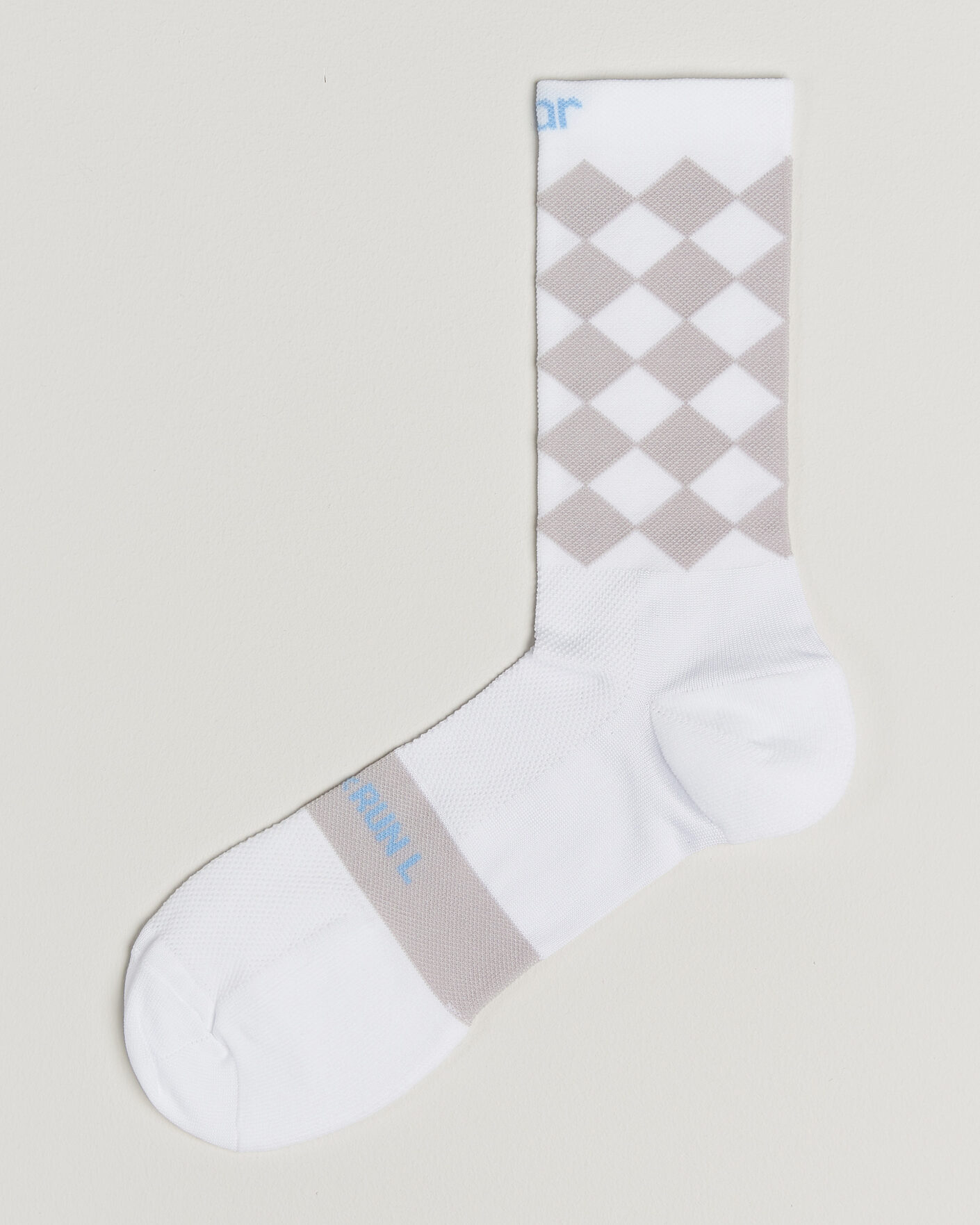 Homme | Sous-Vêtements Et Chaussettes | SOAR Running | Diamond Crew Sock White/Grey