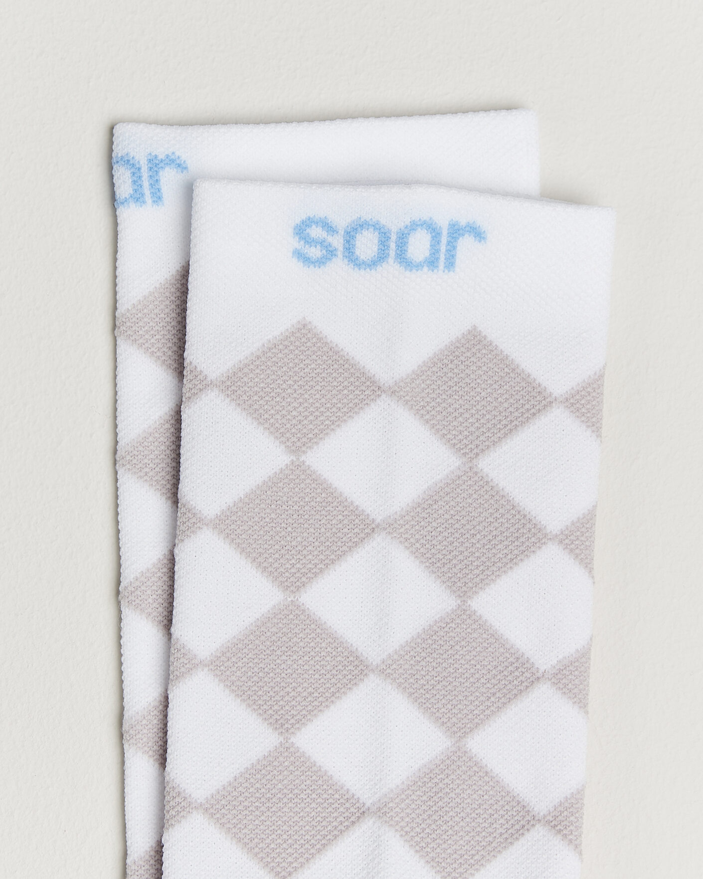 Homme | Sous-Vêtements Et Chaussettes | SOAR Running | Diamond Crew Sock White/Grey