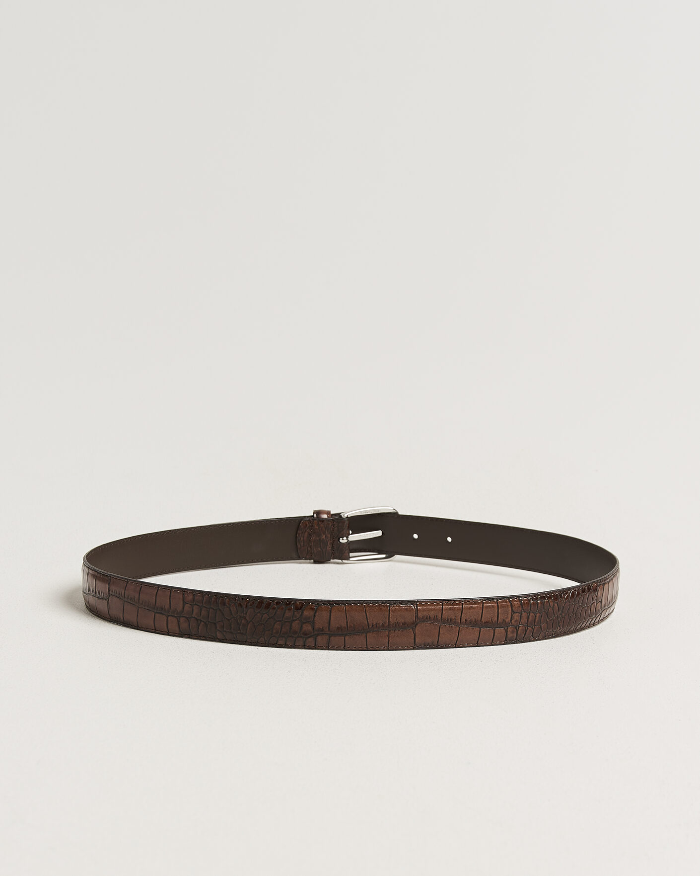 Homme | Ceintures | Anderson's | Embossed Western Leather Belt Tan
