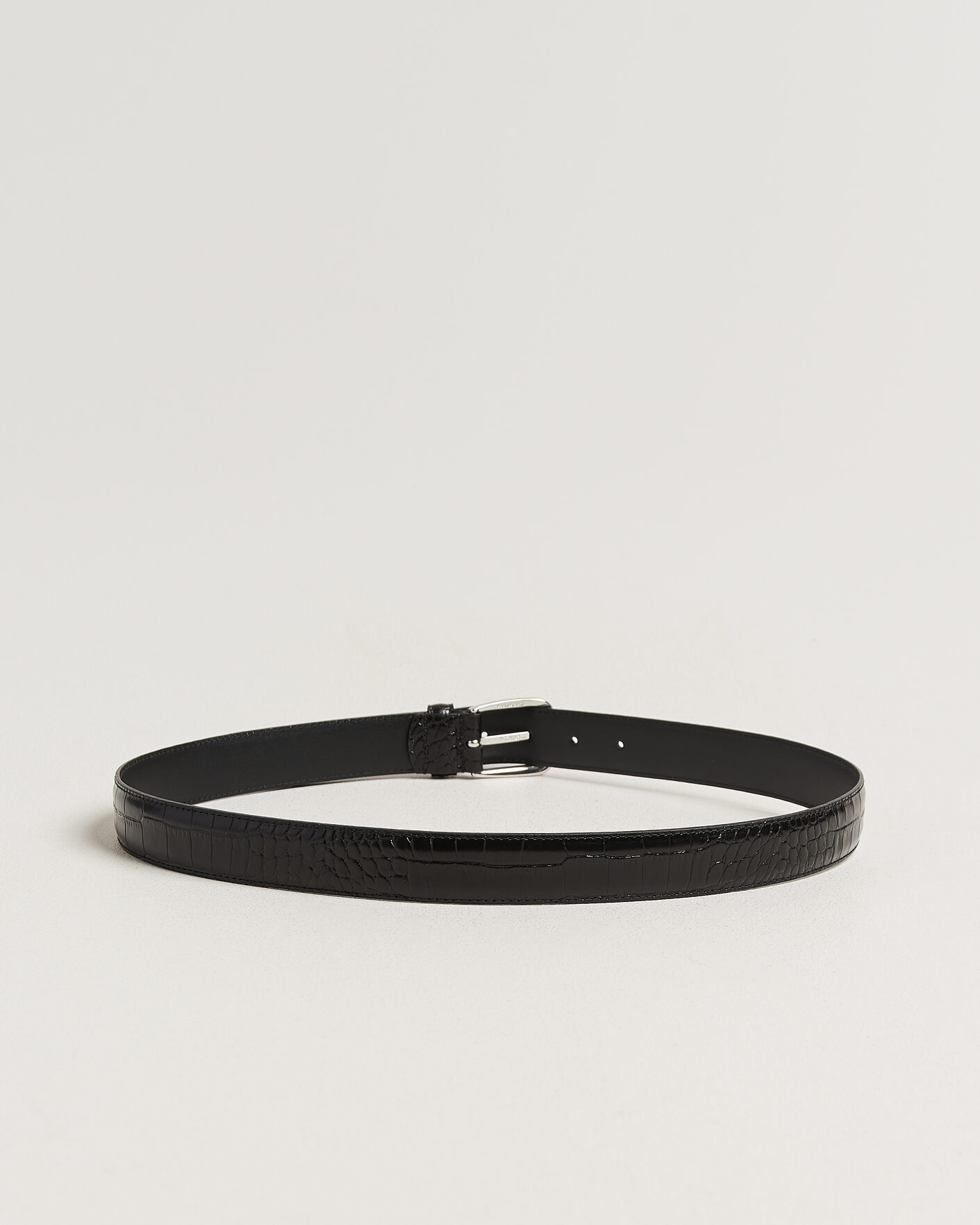 Homme | Ceintures | Anderson's | Embossed Western Leather Belt Black