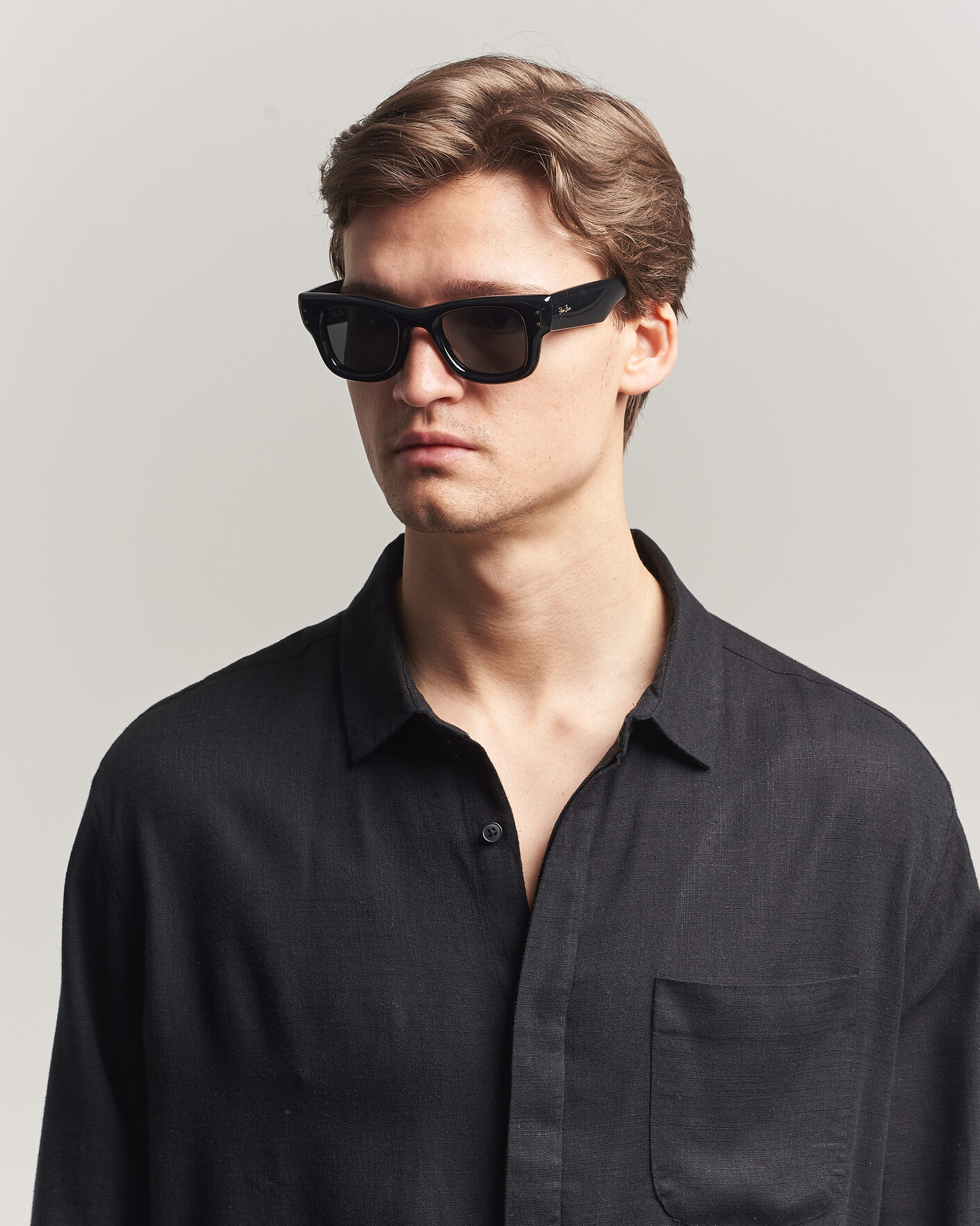 Homme | Lunettes De Soleil | Ray-Ban | Wayfarer Puffer Sunglasses Black