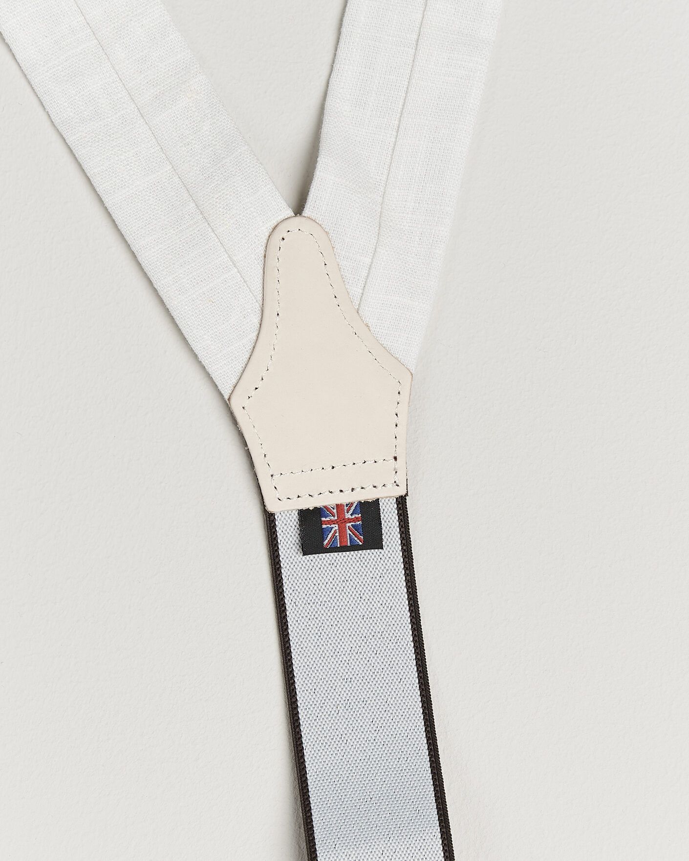 Homme | Bretelles | Albert Thurston | Linen Braces Ivory