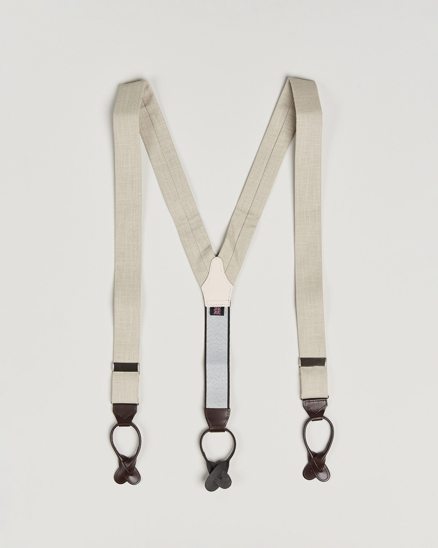 Homme | Bretelles | Albert Thurston | Linen Braces Natural