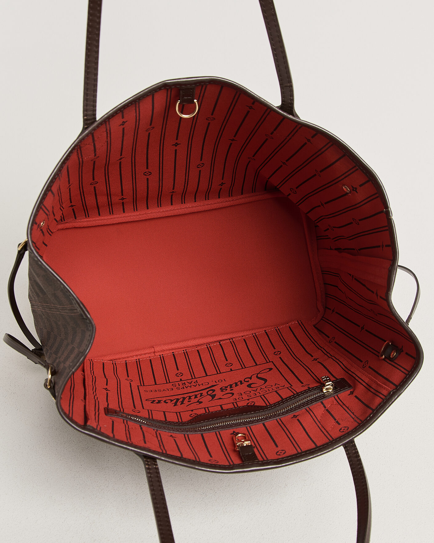 Heren | Pre-Owned & Vintage Bags | Louis Vuitton Pre-Owned | Neverfull MM Damier Ebene