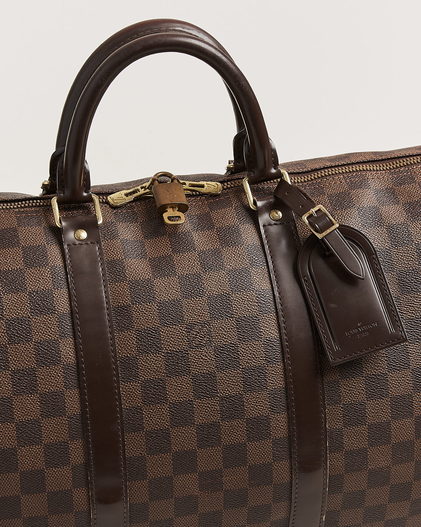 Homme | Pre-Owned & Vintage Bags | Louis Vuitton Pre-Owned | Keepall 50 Damier Ebene