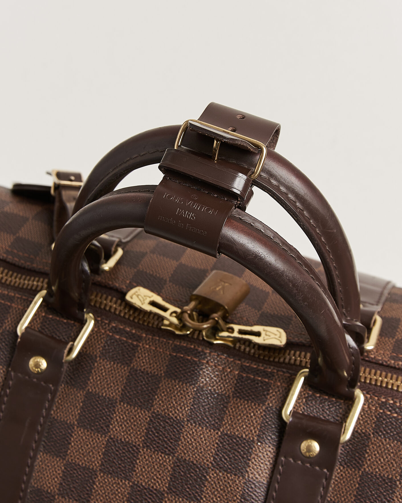 Homme | Pre-Owned & Vintage Bags | Louis Vuitton Pre-Owned | Keepall 50 Damier Ebene