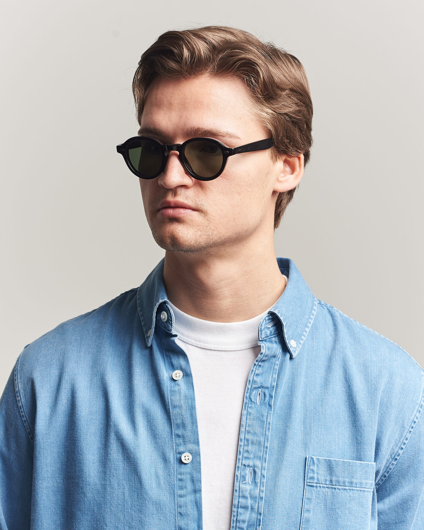 Heren | Zonnebrillen | Garrett Leight | Flipper Sunglasses Black