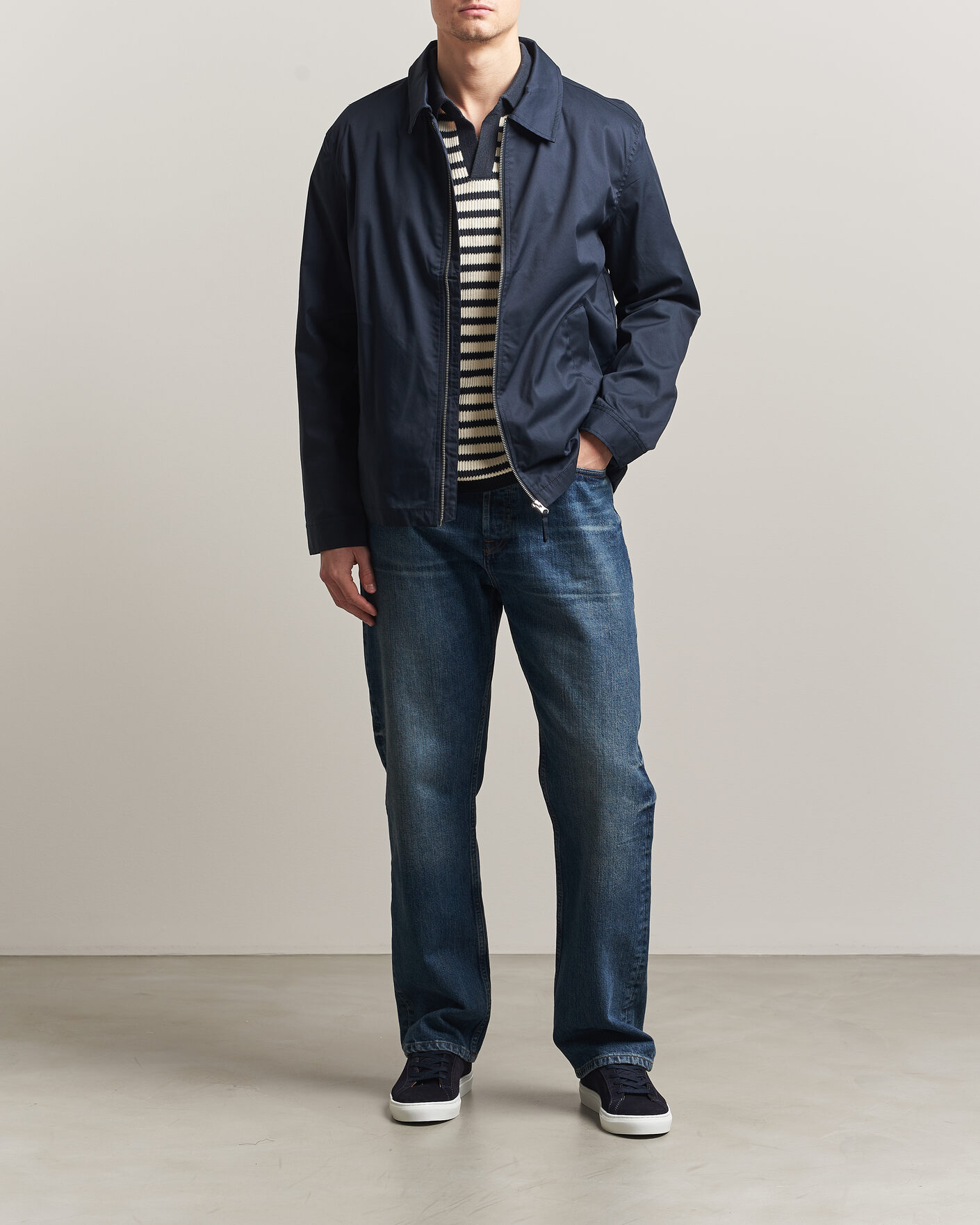 Heren | Jassen | A Day's March | Garland Cotton Jacket Navy