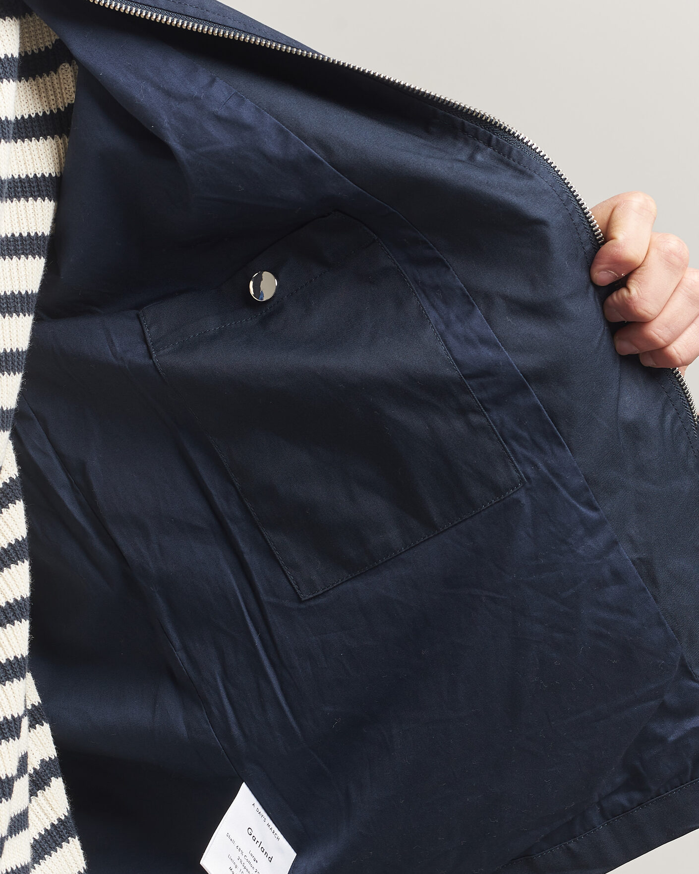 Heren | Jassen | A Day's March | Garland Cotton Jacket Navy