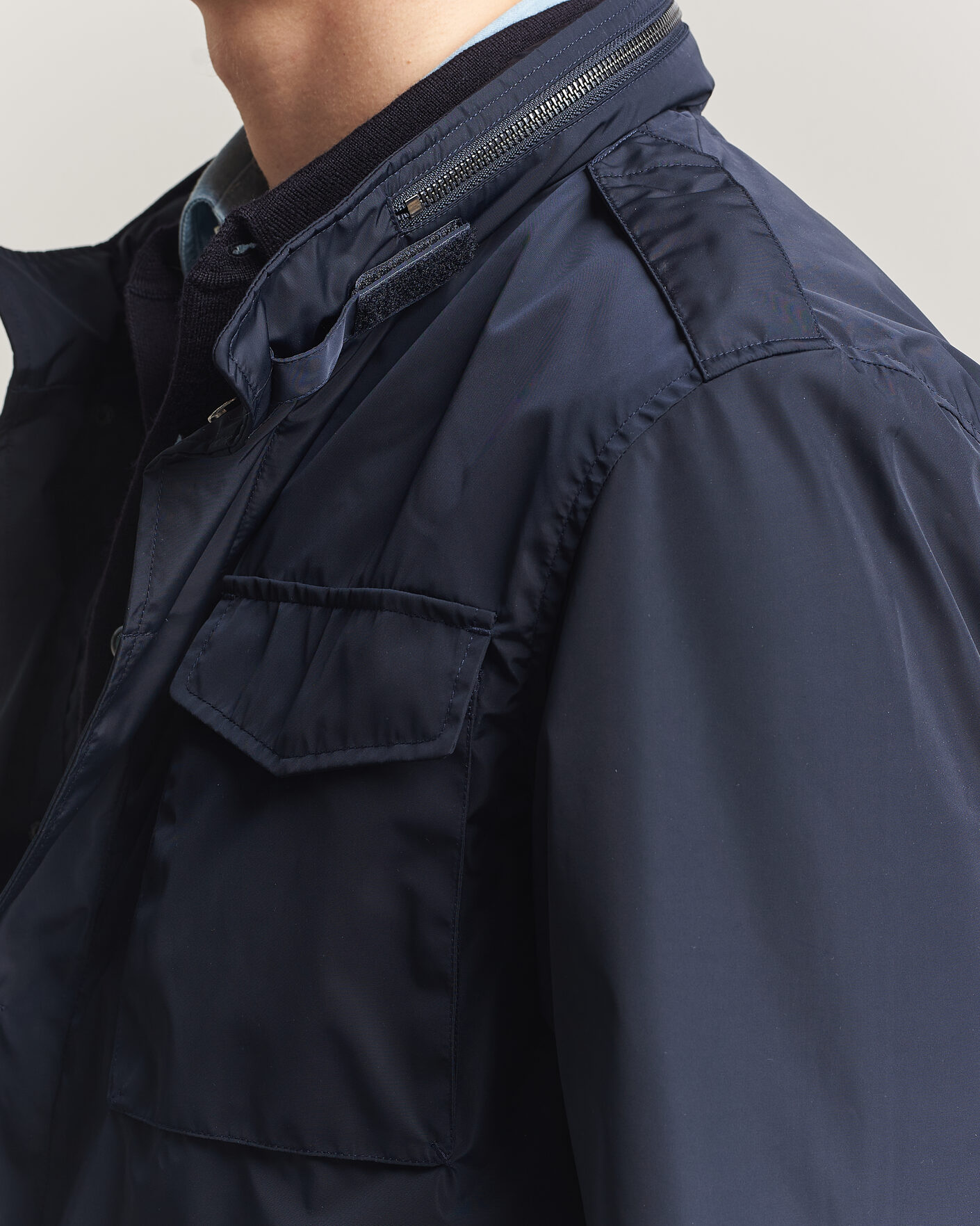 Heren | Jassen | A Day's March | Barnett M65 Nylon Jacket Navy