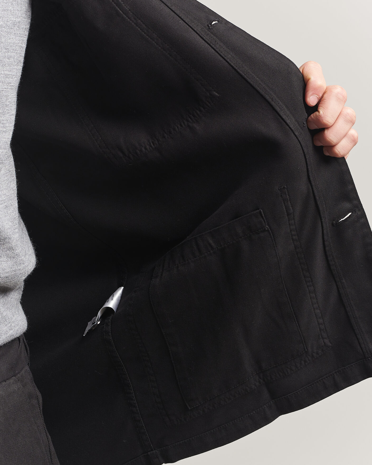 Homme | Chemises | A Day's March | Banagher Lyocell Overshirt Black