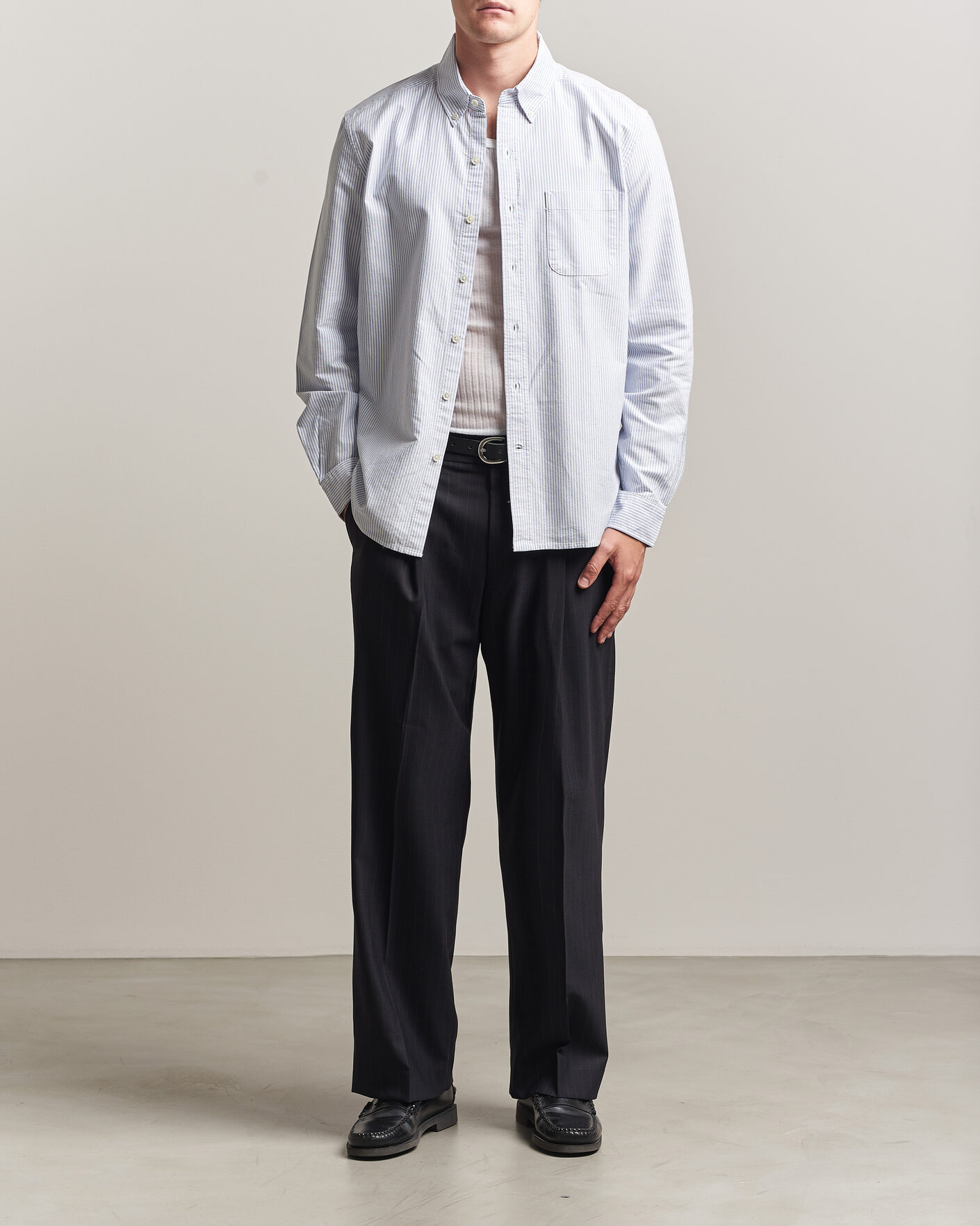 Heren |  | A Day's March | Original Oxford Shirt Blue/White