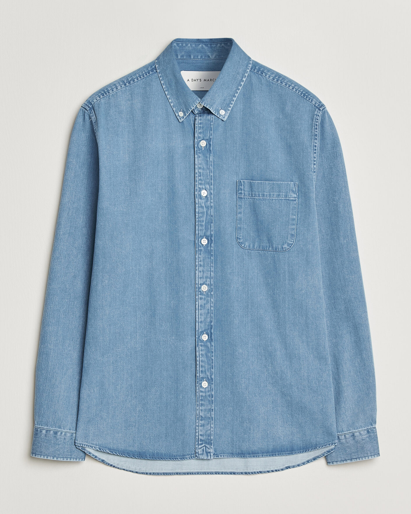 Homme | Chemises | A Day's March | Original Denim Shirt Light Blue