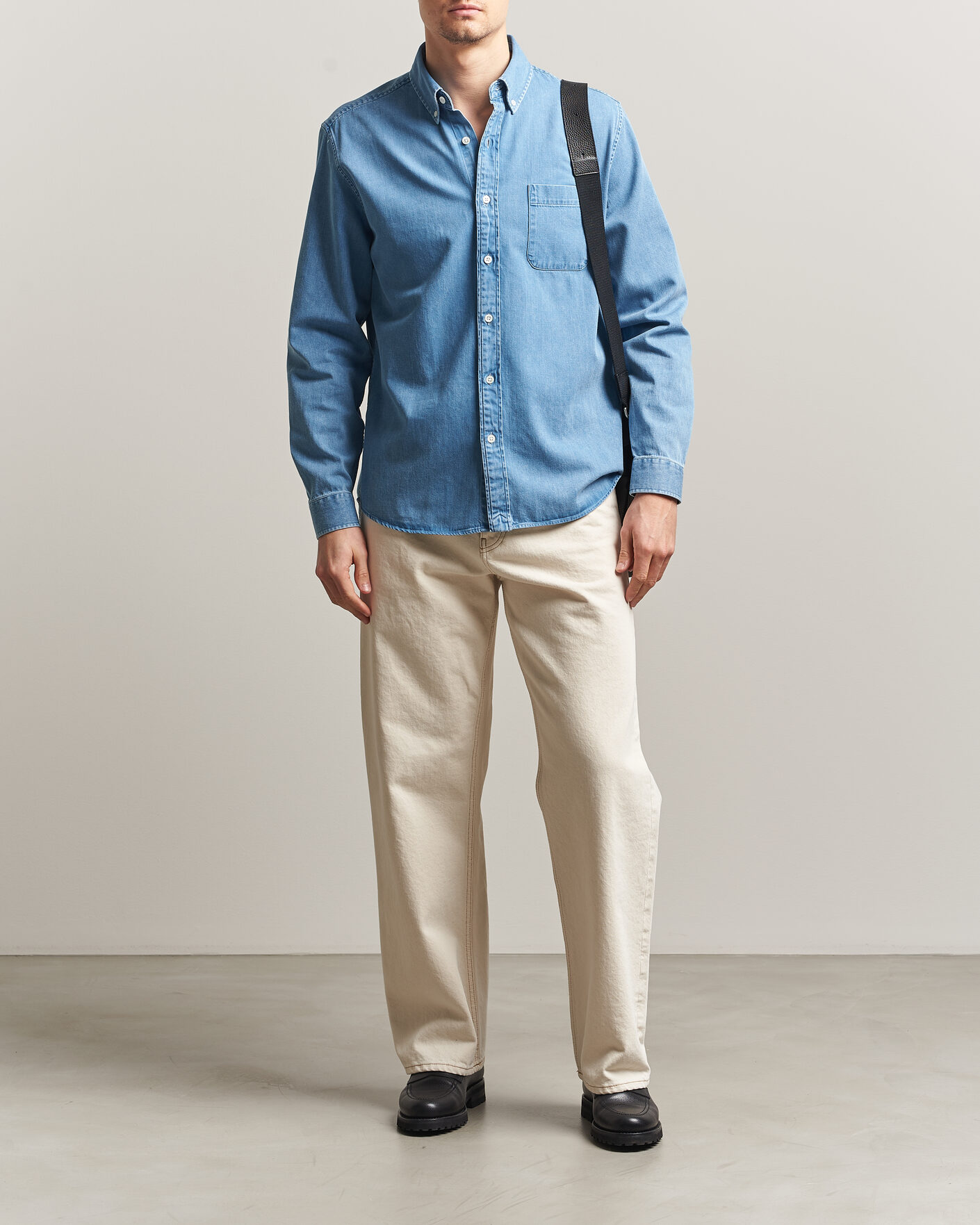 Homme | Chemises | A Day's March | Original Denim Shirt Light Blue