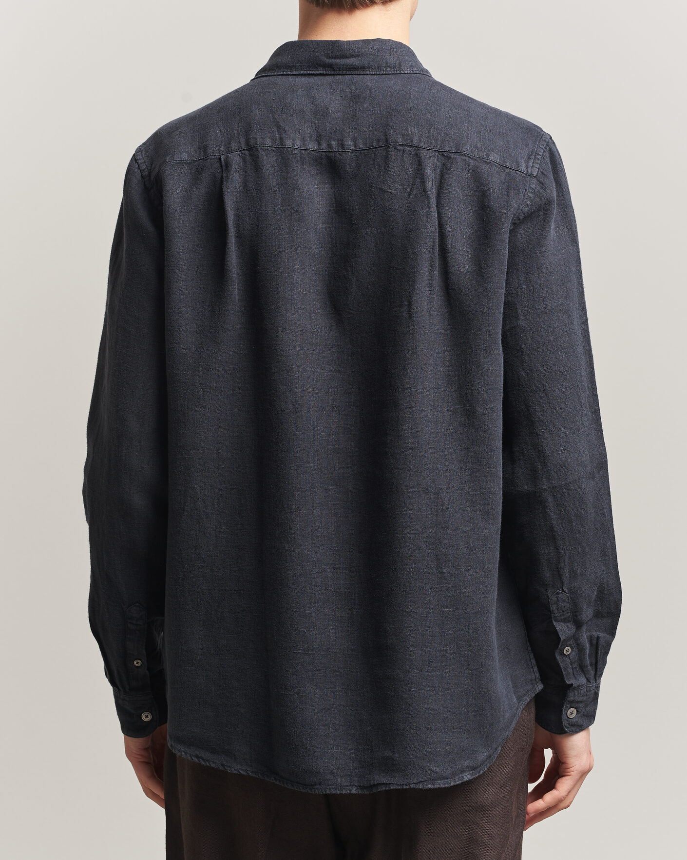Homme | Chemises | A Day's March | Daintree Linen Shirt Off Black