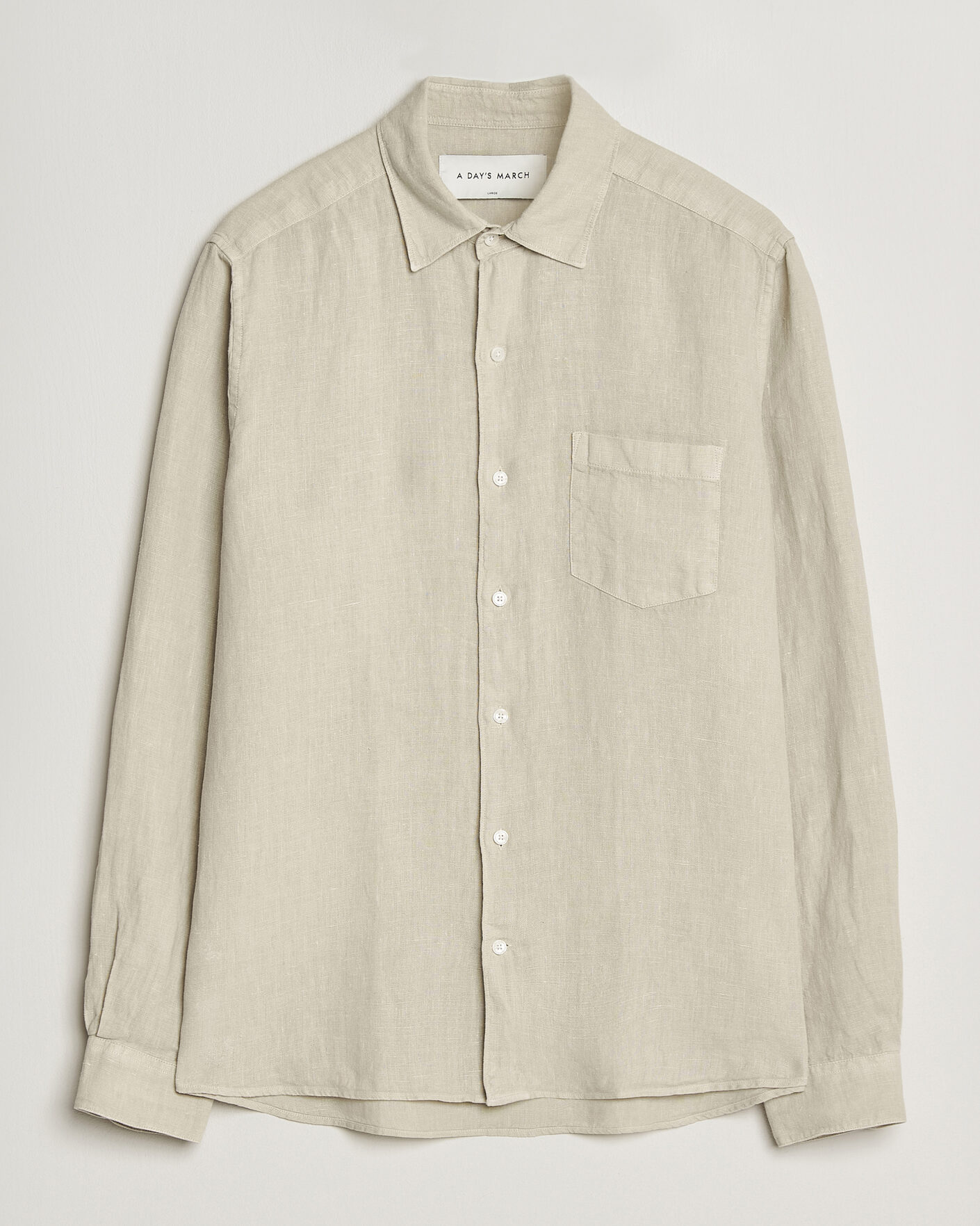Heren | Overhemden | A Day's March | Daintree Linen Shirt Moonstruck