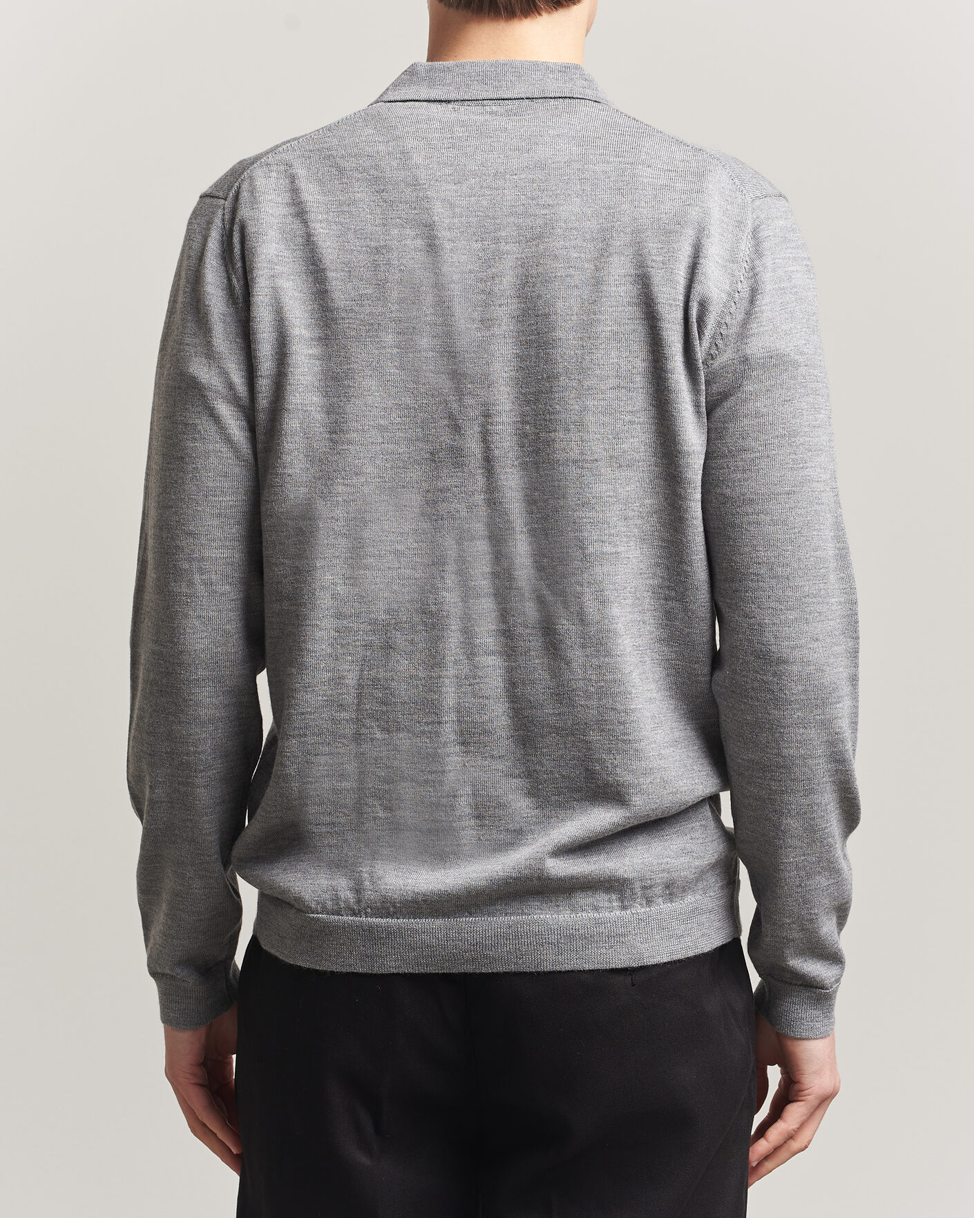 Homme | Pulls Et Tricots | A Day's March | Ambroz Merino Polo Grey Melange