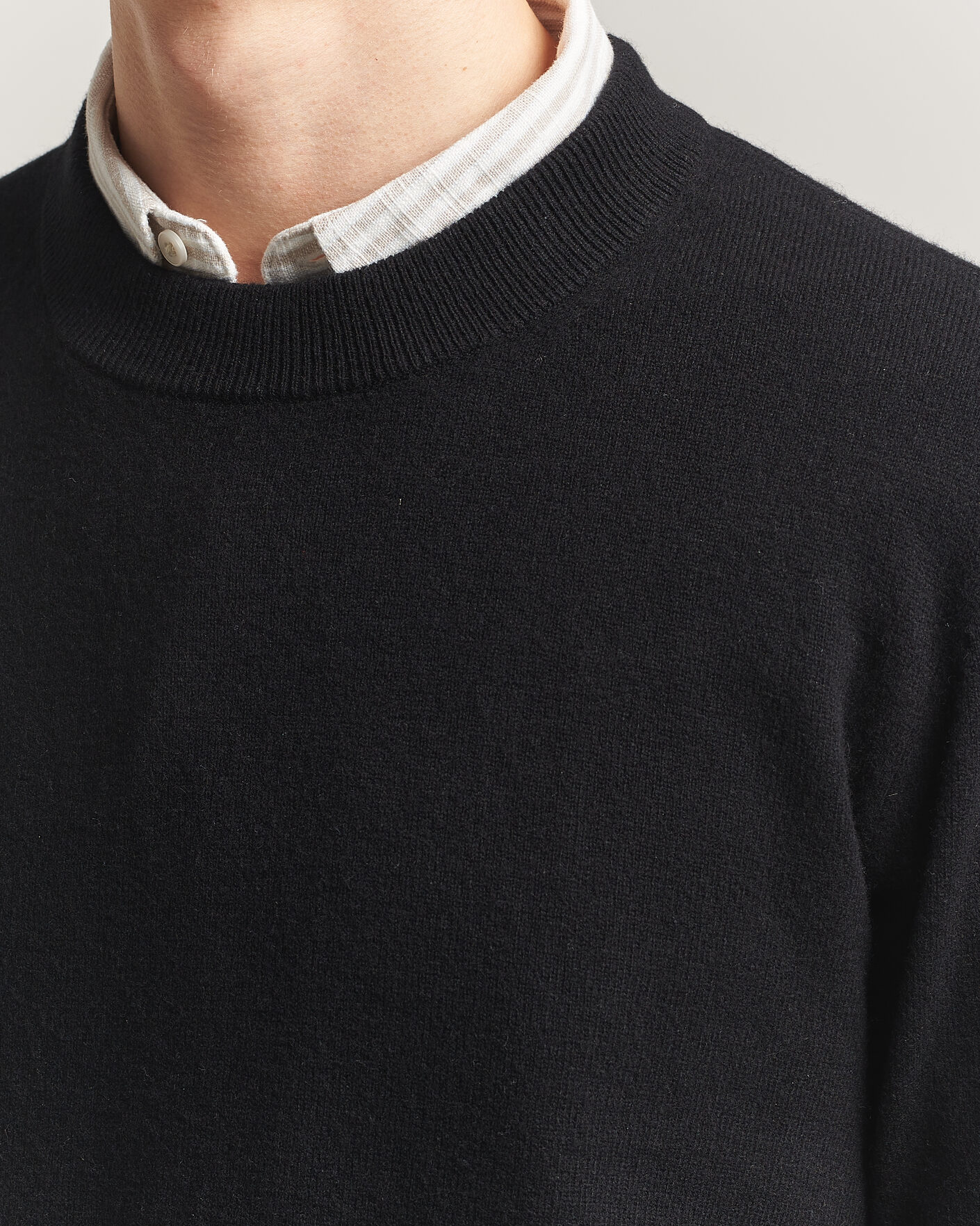 Heren | Truien | A Day's March | Marlow Cashmere Blend Sweater Black