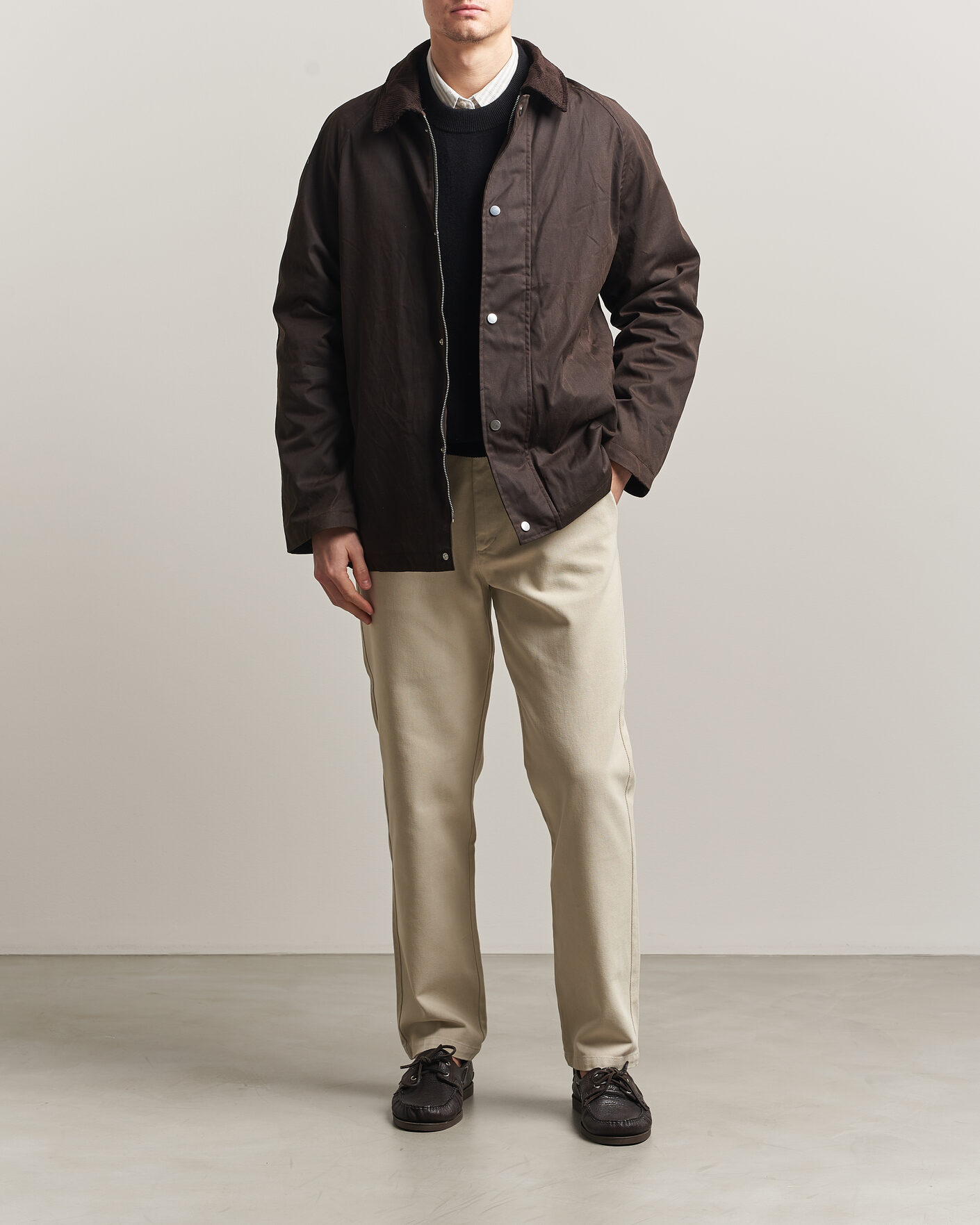 Homme | Pantalons | A Day's March | Miller Cotton Lyocell Trousers Light Khaki