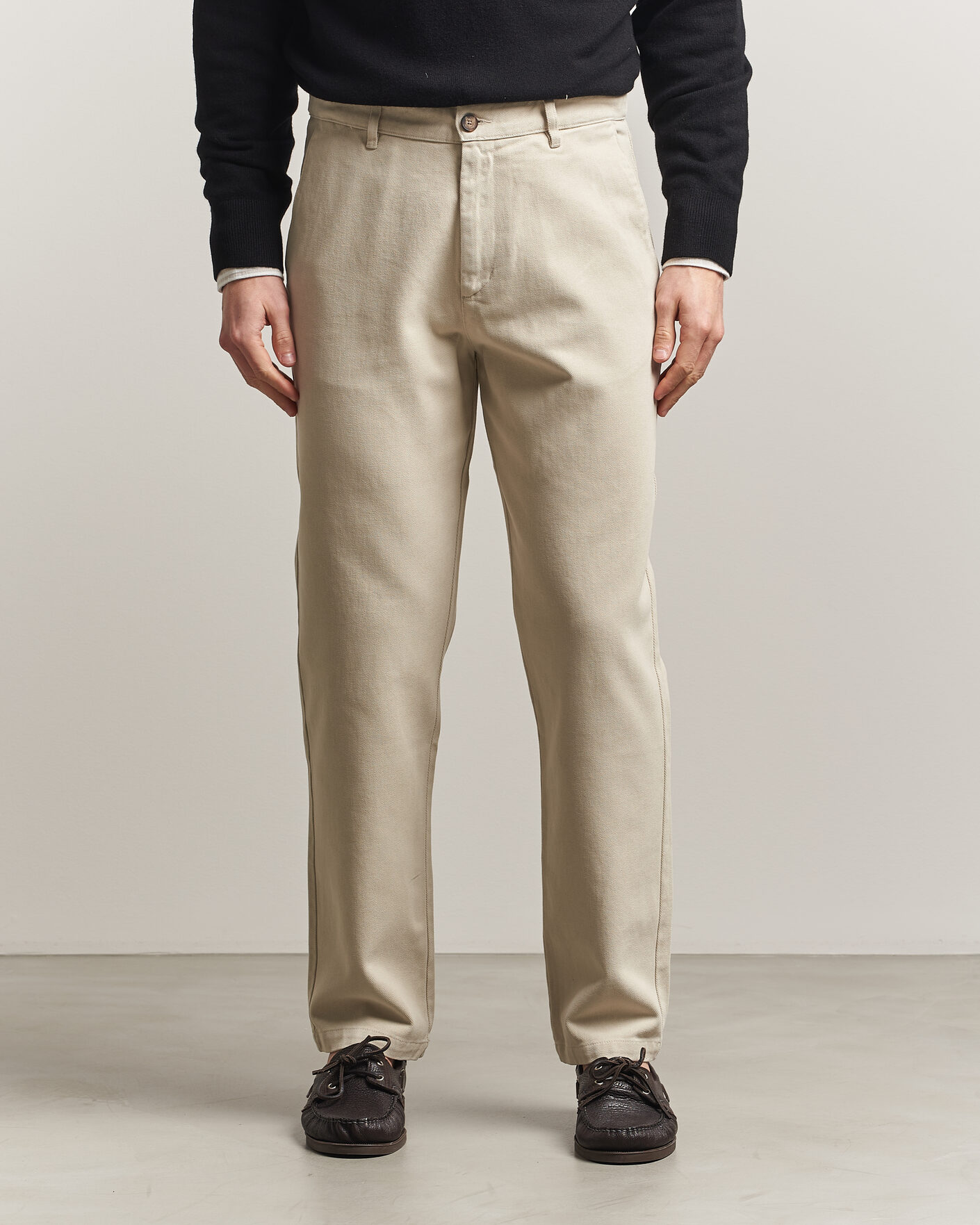 Homme | Pantalons | A Day's March | Miller Cotton Lyocell Trousers Light Khaki