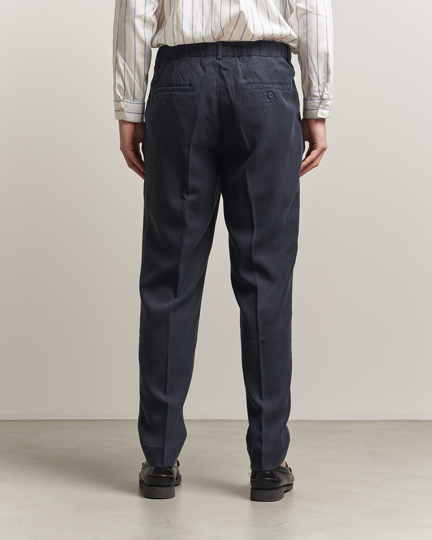 Homme | Pantalons | A Day's March | Smart Lyocell Trousers Navy