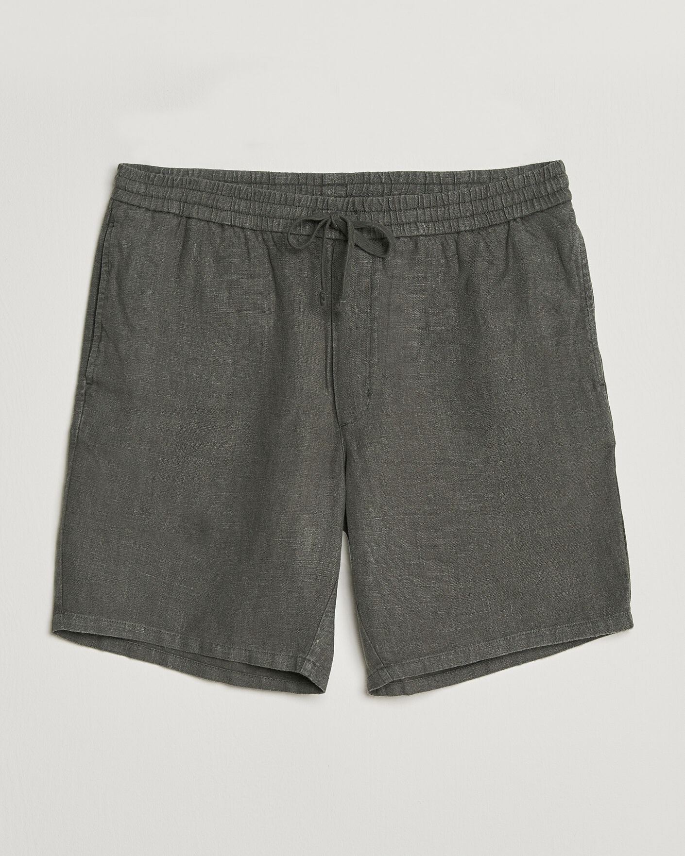  | Nieuw in de winkel | A Day's March | Ipu Linen Drawstring Shorts Olive