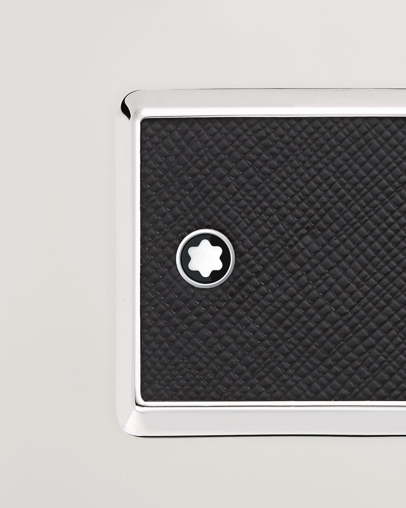 Heren | Riemen | Montblanc | Marquetry Plate 30mm Leather Belt Black