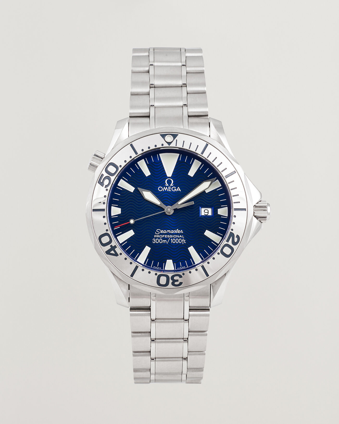 Heren | Pre-Owned & Vintage Watches | Omega Pre-Owned | Seamaster 300M Electric Blue 
