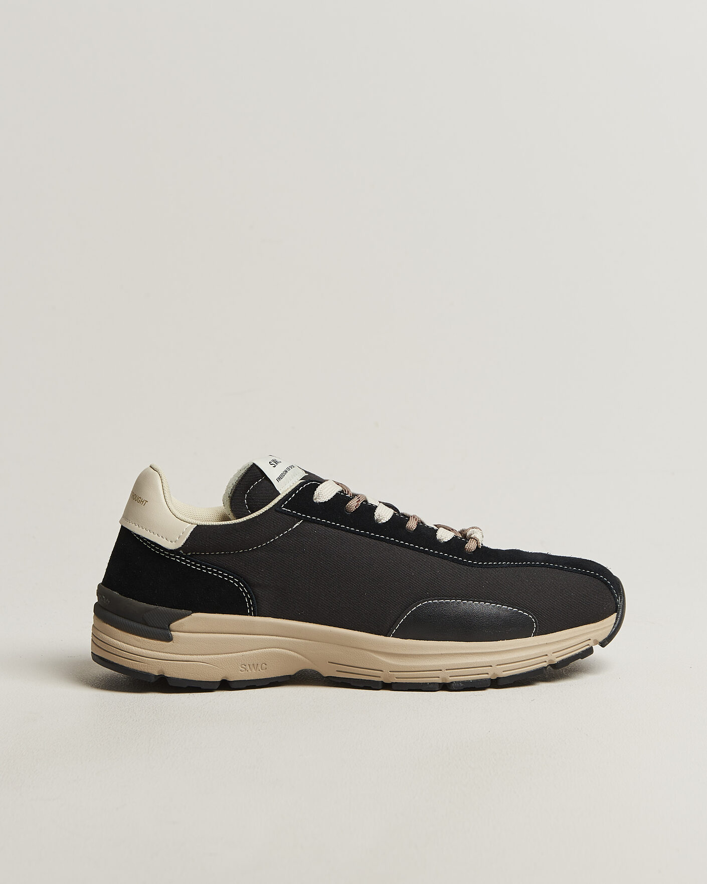 Heren | Sneakers | Stepney Workers Club | Legion Suede Twill Sneaker Black