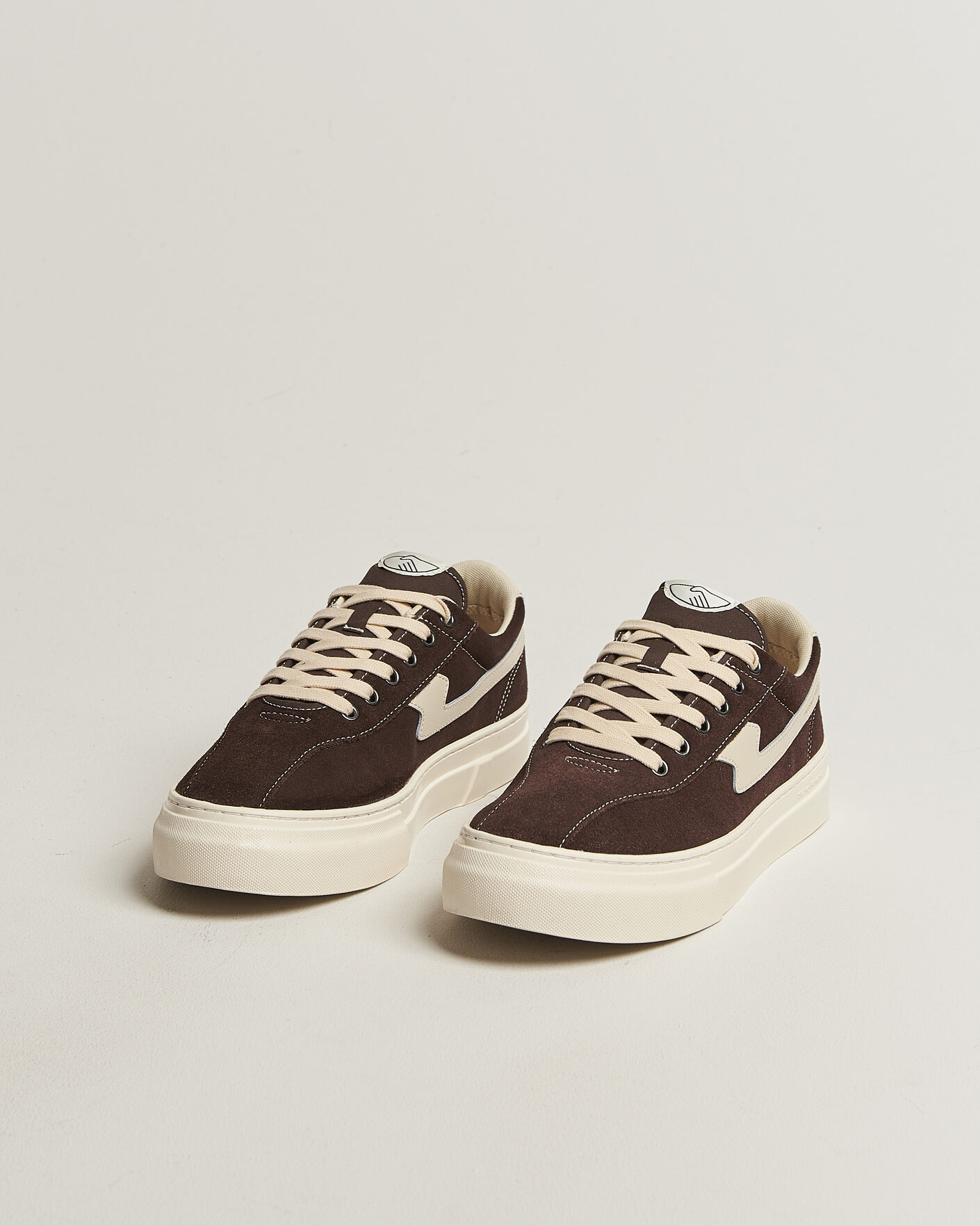 Heren | Sneakers | Stepney Workers Club | Dellow S-Strike Cupsole Suede Sneaker Dark Brown