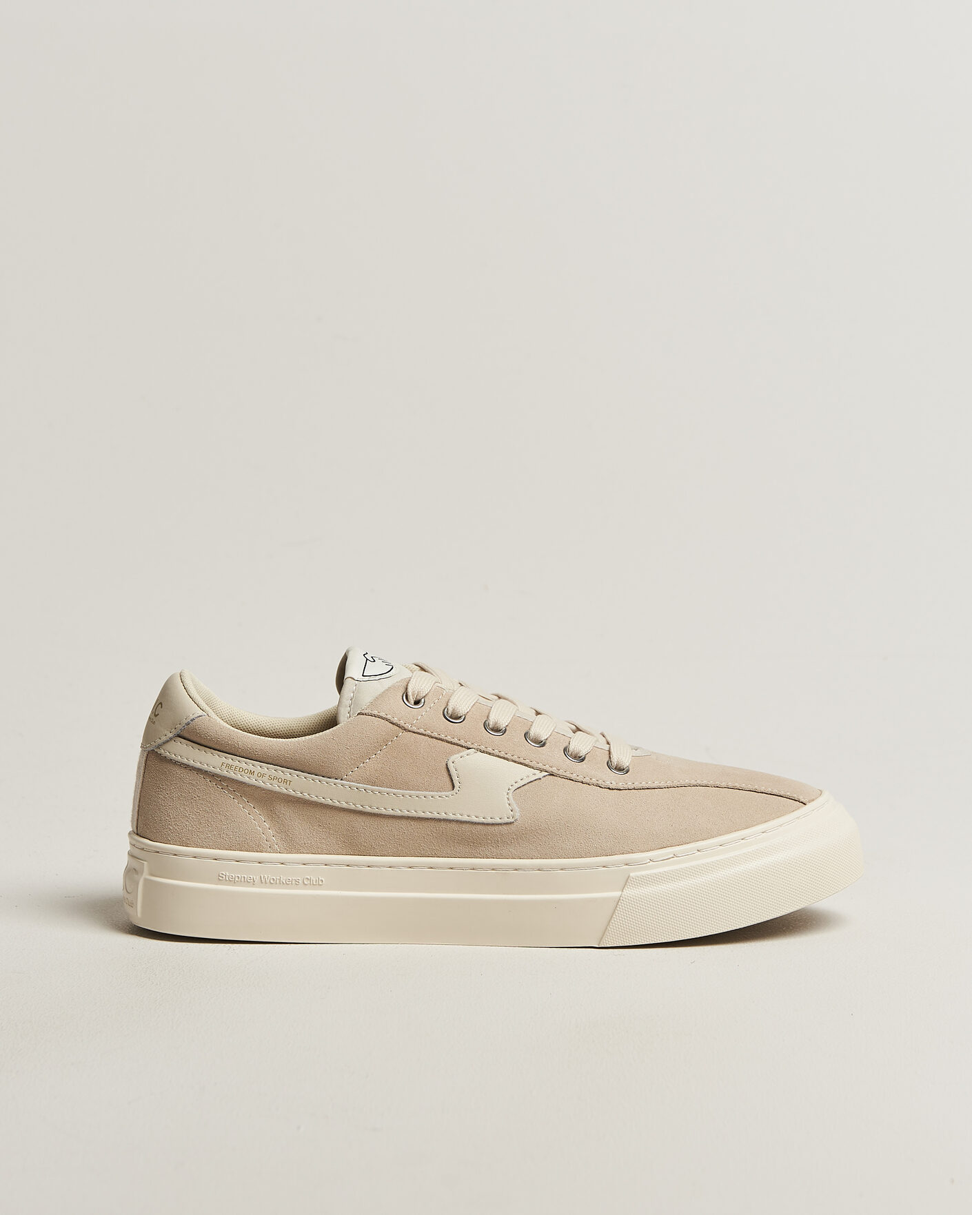 Heren | Sneakers | Stepney Workers Club | Dellow S-Strike Cupsole Suede Sneaker Oat