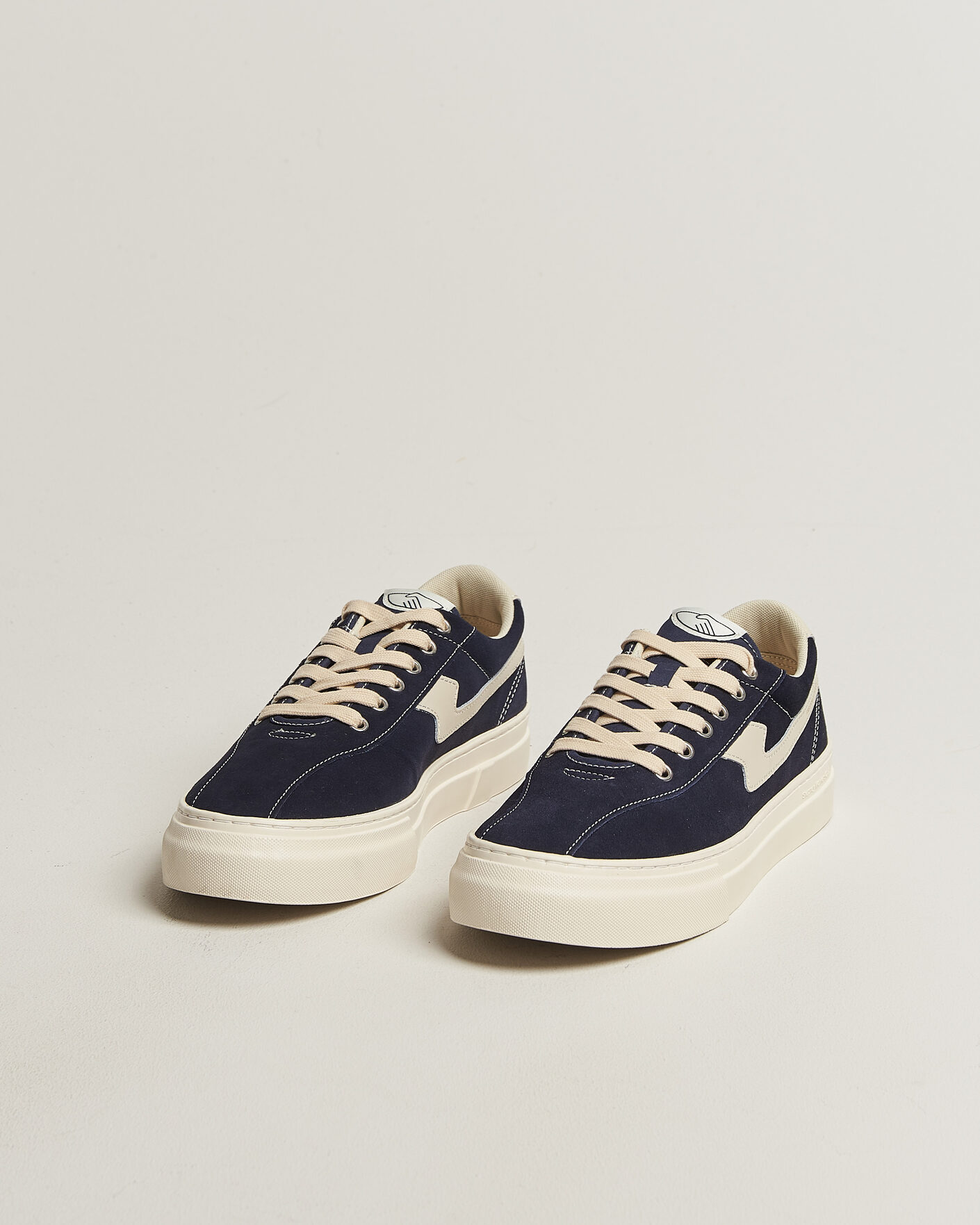 Heren | Sneakers | Stepney Workers Club | Dellow S-Strike Cupsole Suede Sneaker Navy