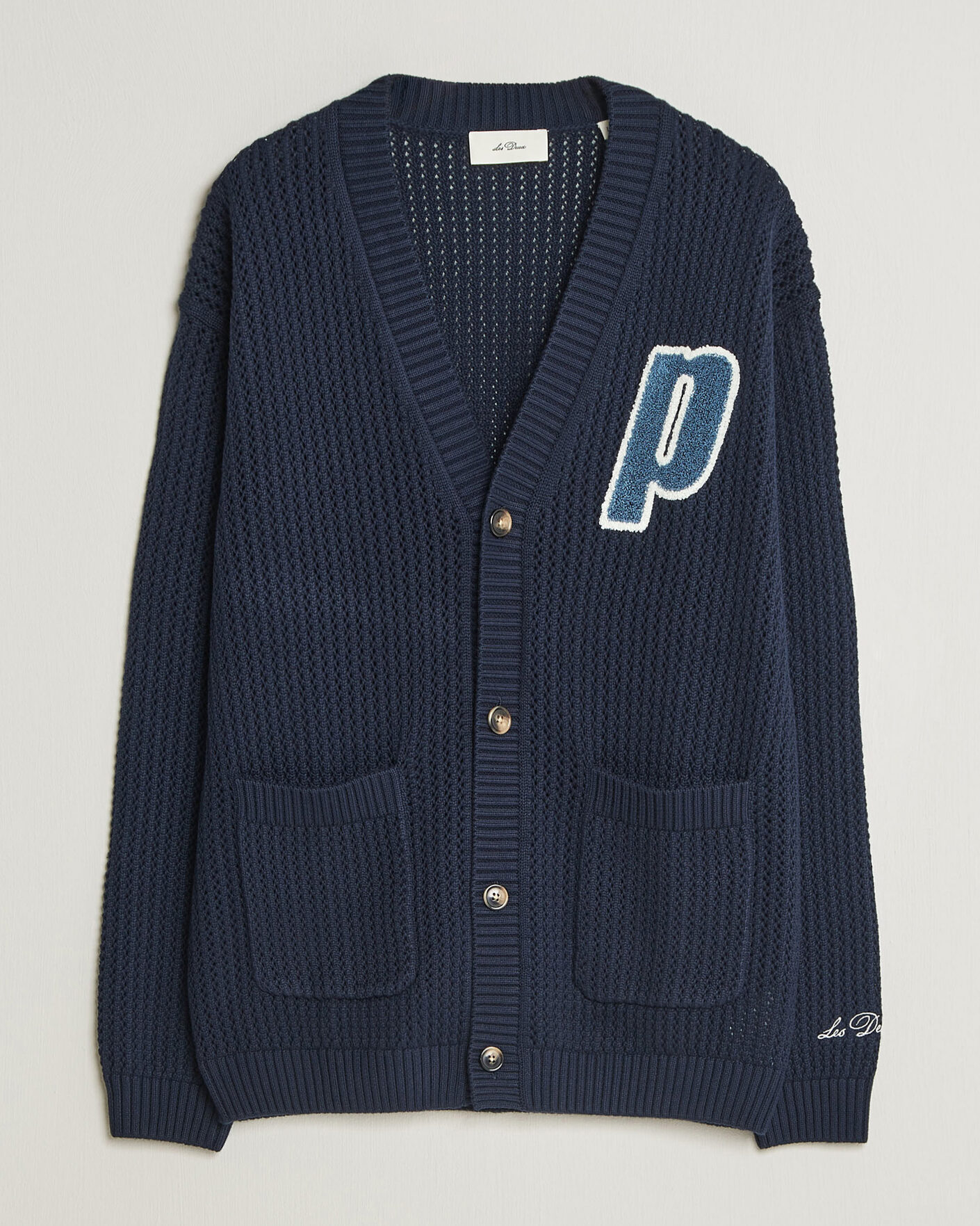 Homme | Pulls Et Tricots | LES DEUX | Prince Lace Knitted Cardigan Dark Navy