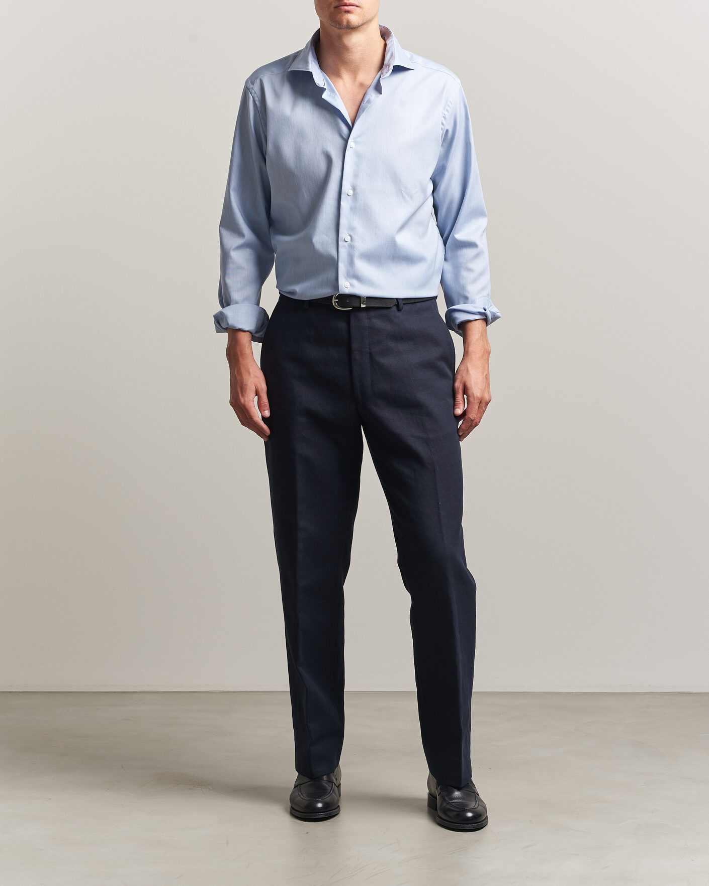 Heren | Overhemden | Eton | Casual Fit Signature Oxford Shirt Light Blue
