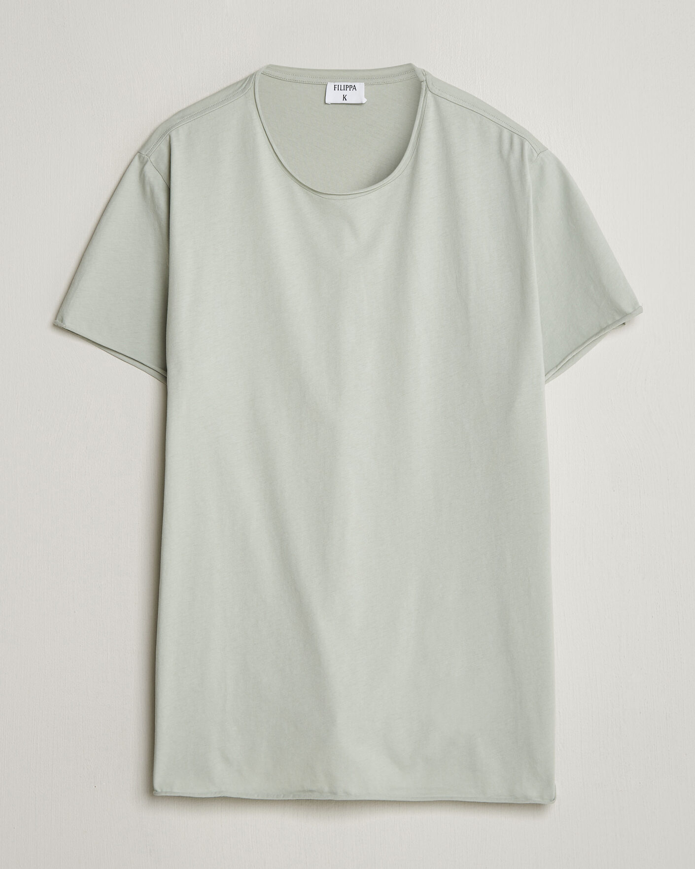 Homme | T-shirts | Filippa K | Roll Neck Crew Neck T-Shirt Silver Grey